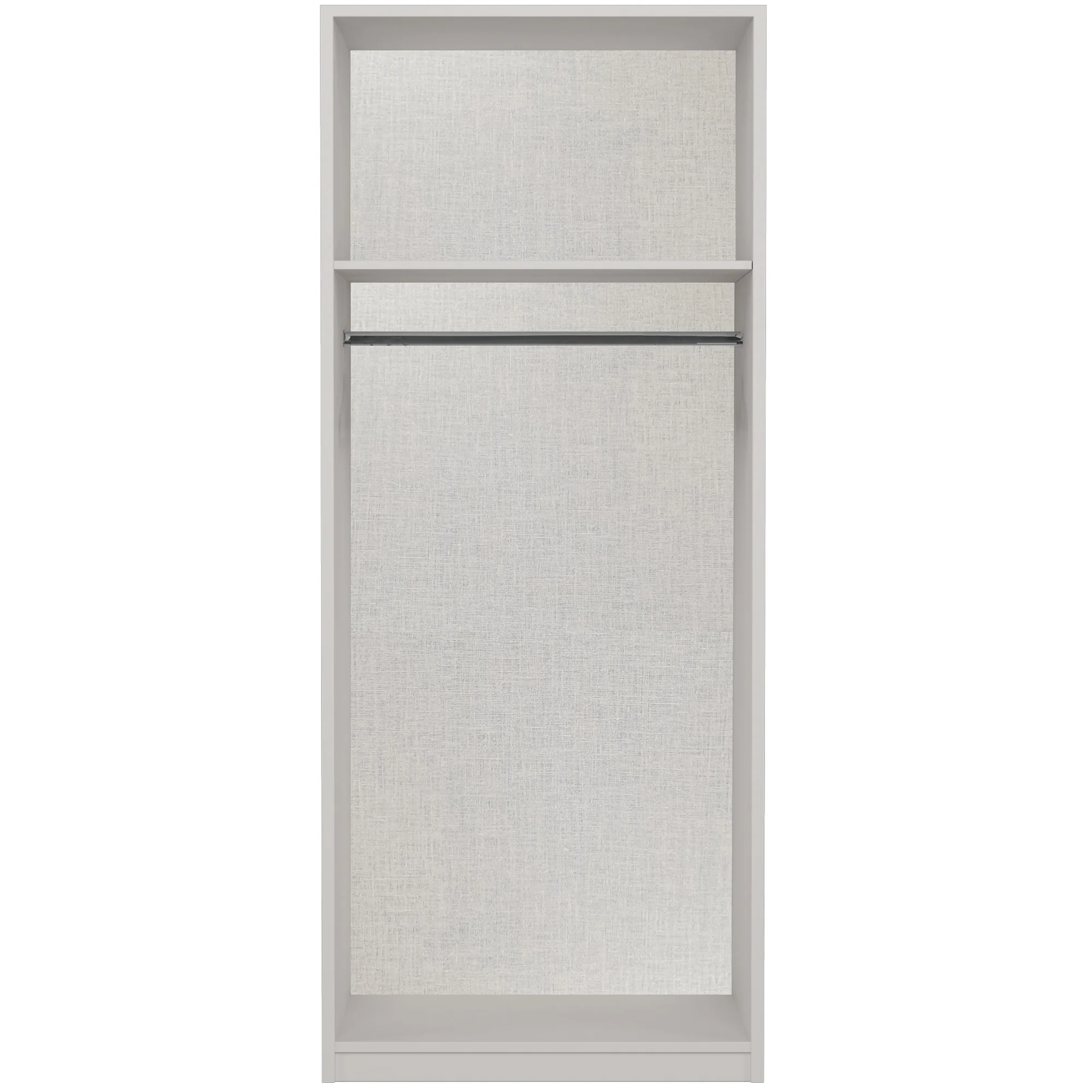 Chester Ready Assembled Wardrobe with 2 Doors & Mirror - White - Image 6