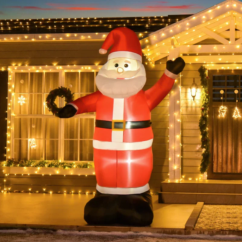 HOMCOM 8ft Inflatable Santa Claus - Image 4