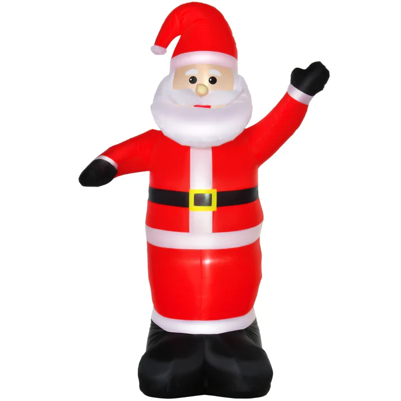 HOMCOM 8ft Inflatable Santa Claus - Image 9