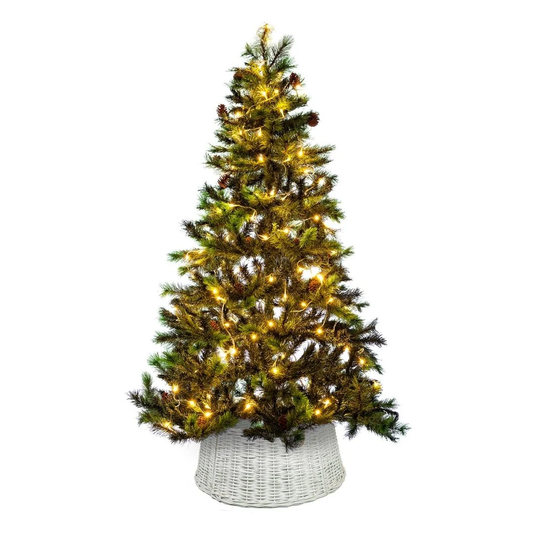 Christmas Workshop Willow Tree Skirt Folding Style - White Willow - Image 5