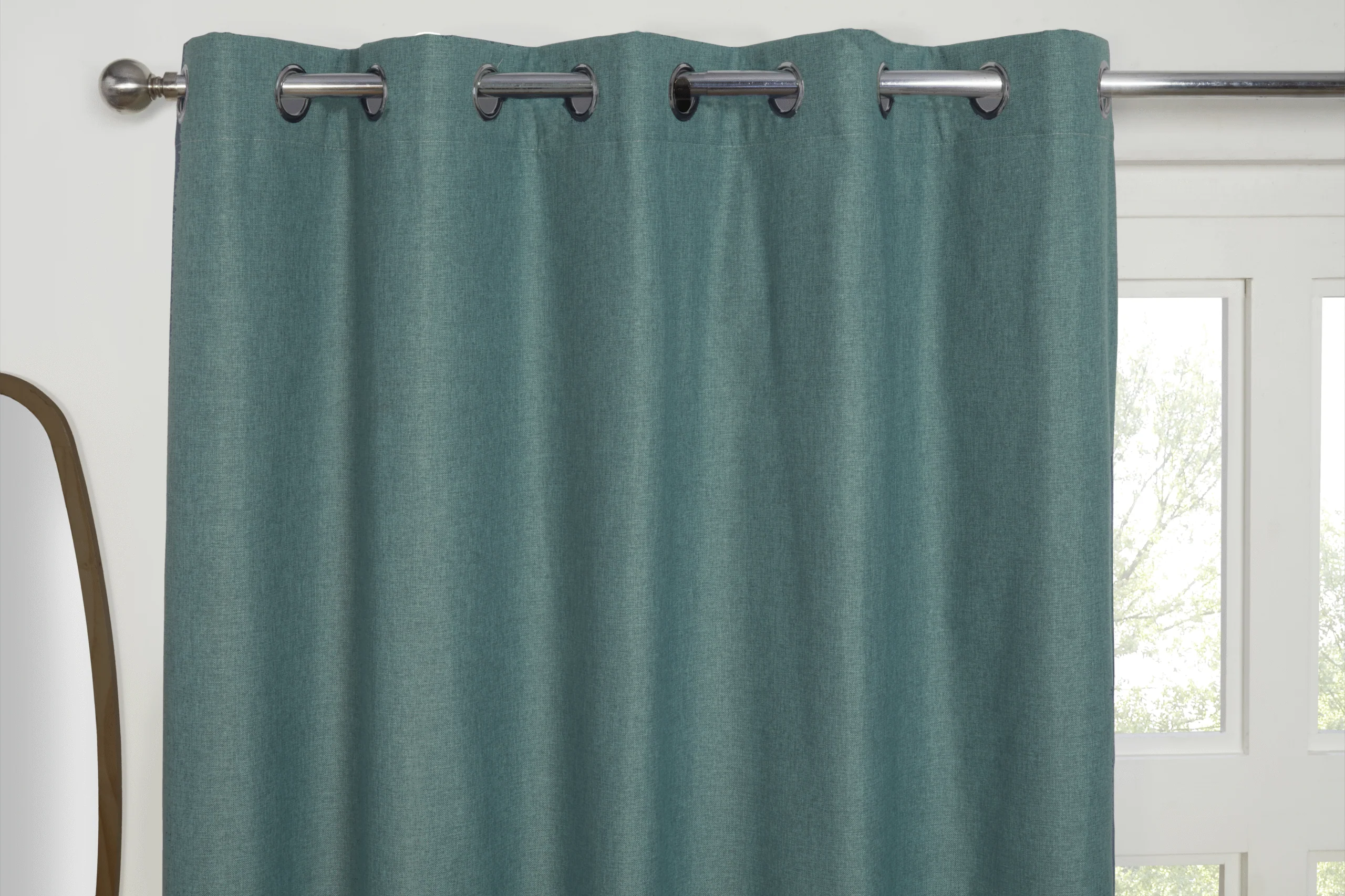 COSMOS DENIM EYELET CURTAINS - Image 2