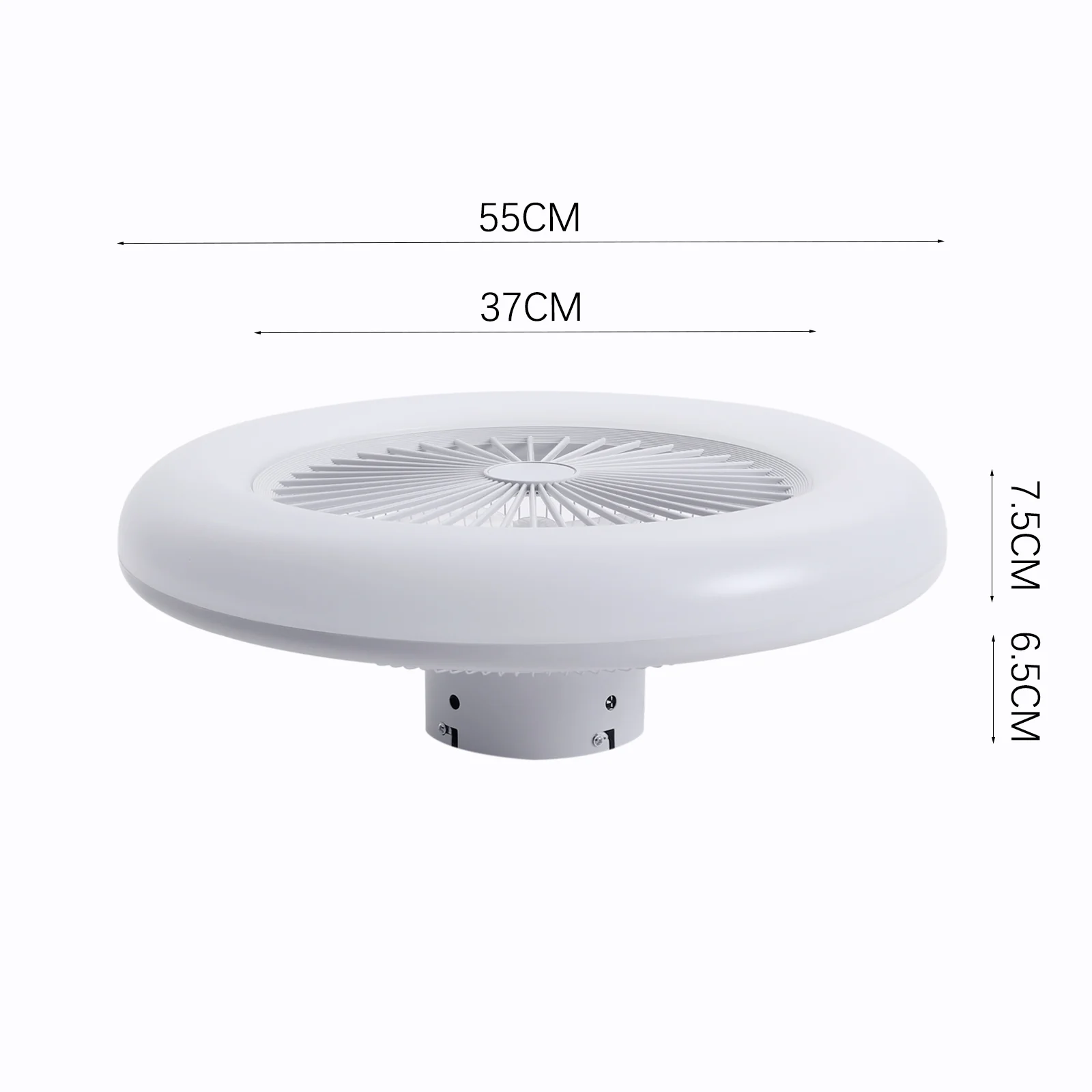 Cottonfy UK Acrylic Ceiling Fan Light with Dimming - Image 7