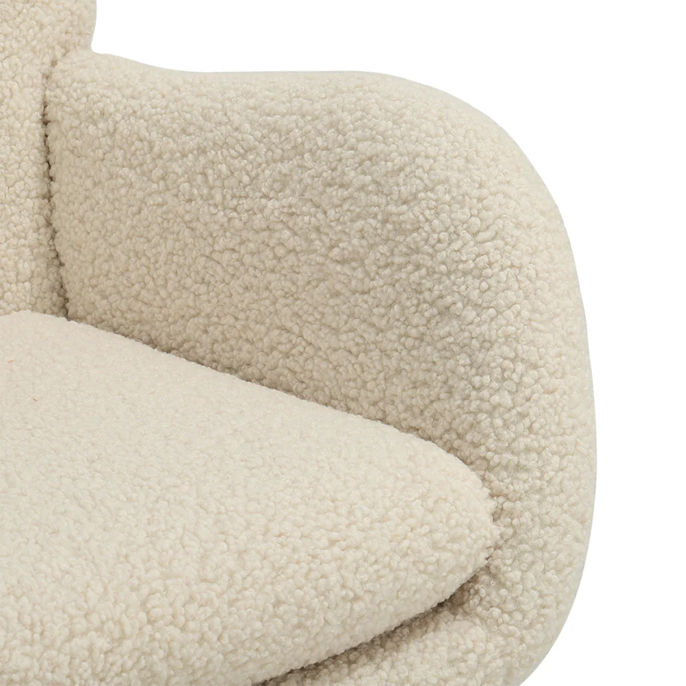 Cottonfy UK Fleece Rocking Chair With Removable Cushion - Image 4