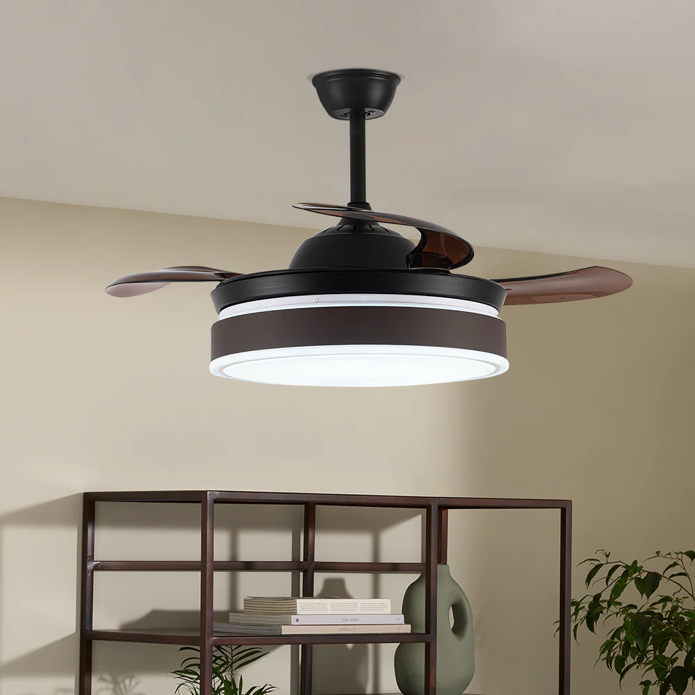 Cottonfy UK Retractable Blade Ceiling Fan with Light - Image 2