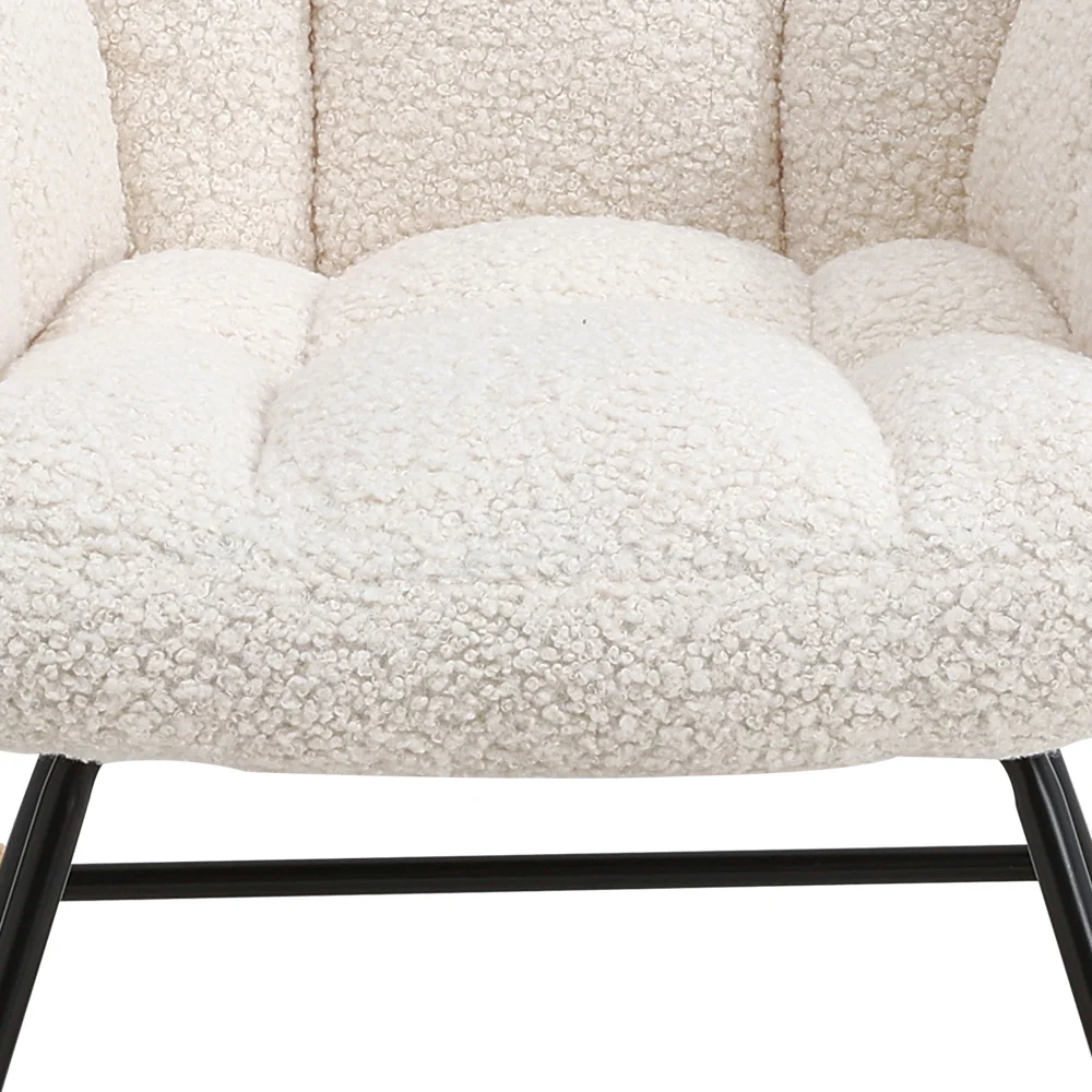 Cottonfy UK Tufted Upholstered Rocking Chair - Image 4