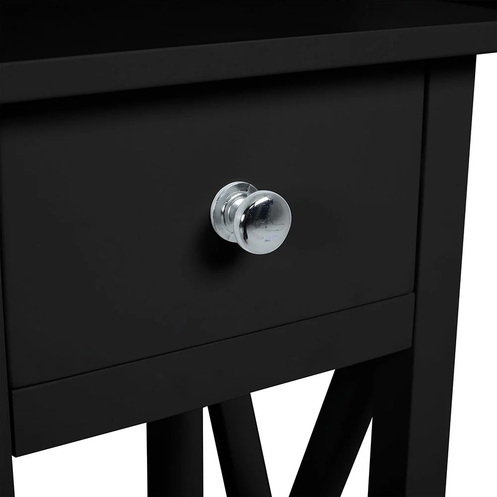 Cottonfy UK Wooden One Drawer Bedside Table - Image 2