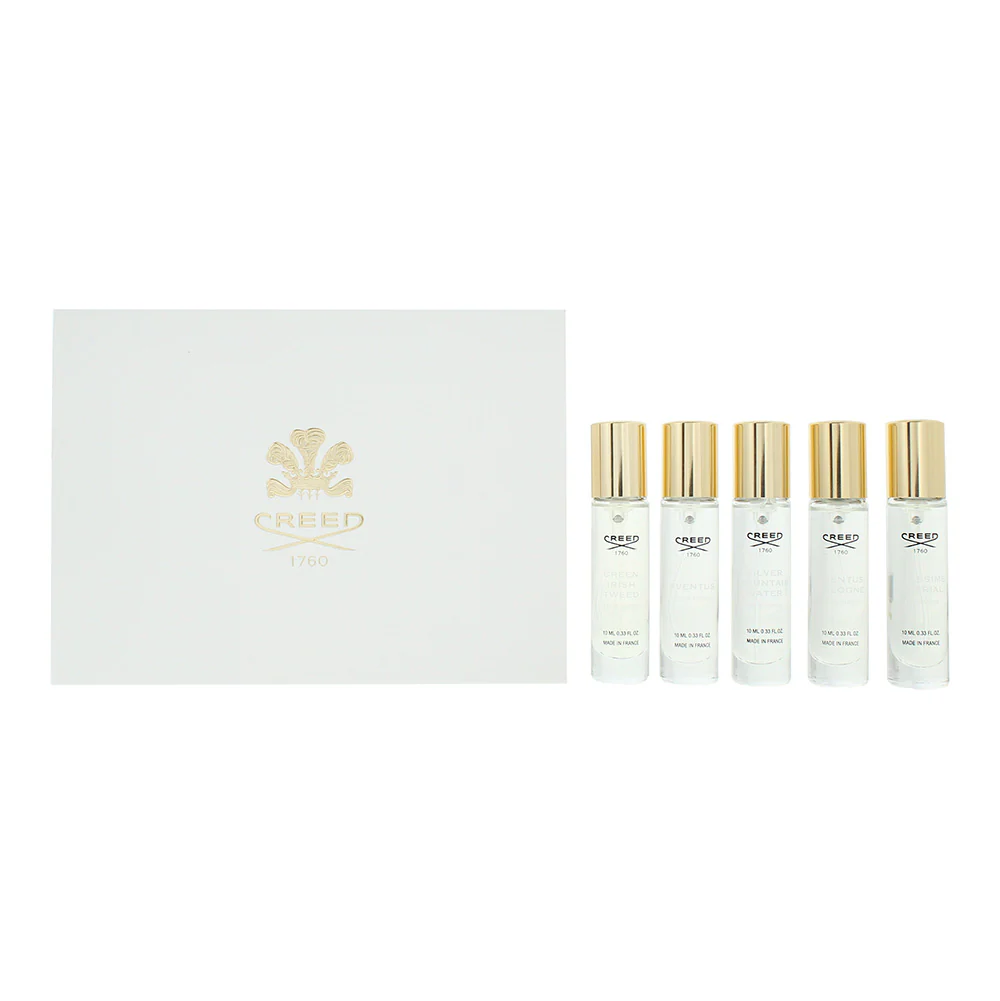 Creed 5 Piece Gift Set: Aventus Eau De Parfum 10ml - Green Irish Twe Eau De Parf