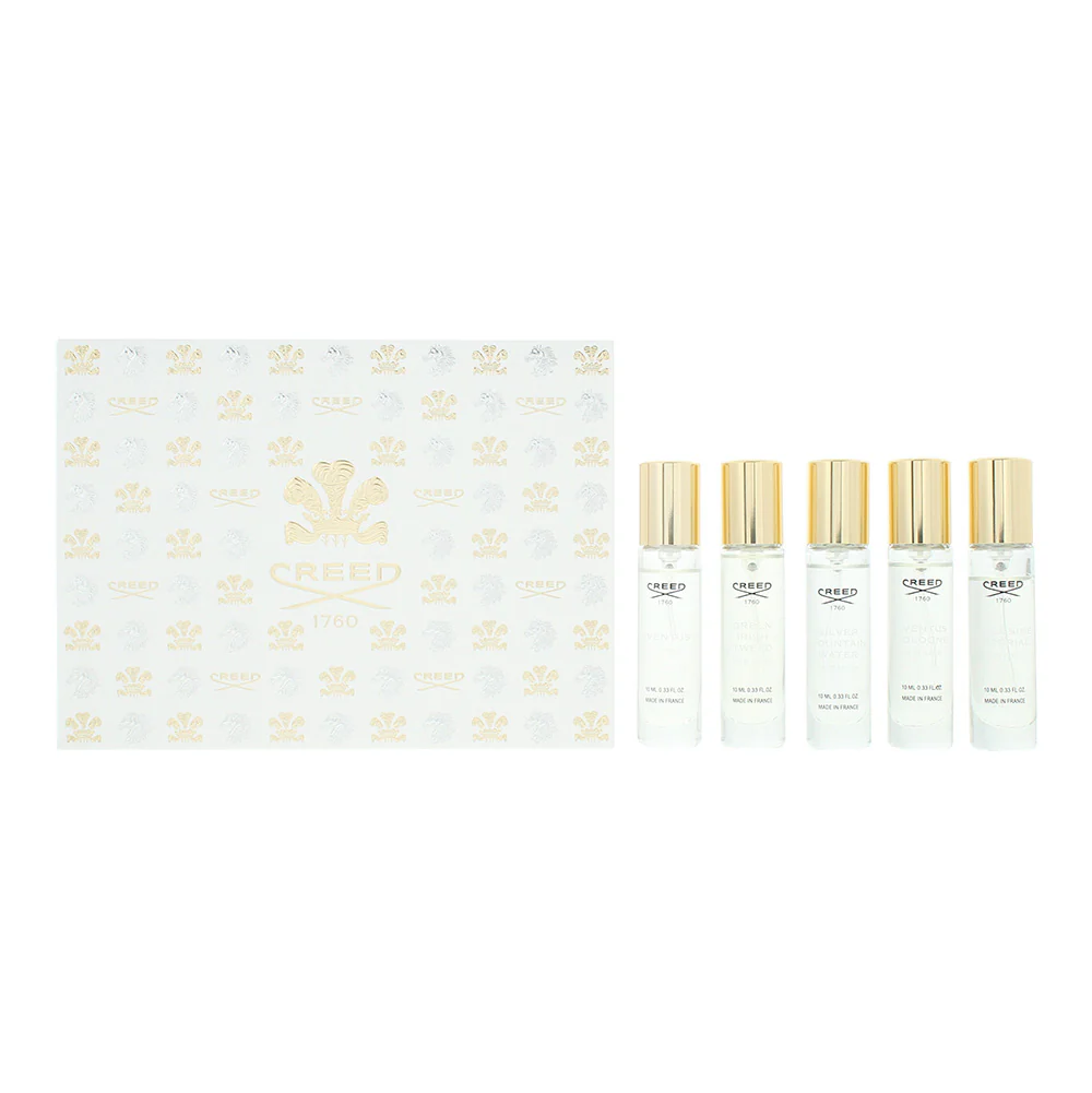 Creed 5 Piece Gift Set: Aventus Eau De Parfum 10ml - Green Irish Twe Eau De Parf
