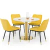 Delaunay Dining Chair - Pink/Grey/Blue/Mustard - Image 13
