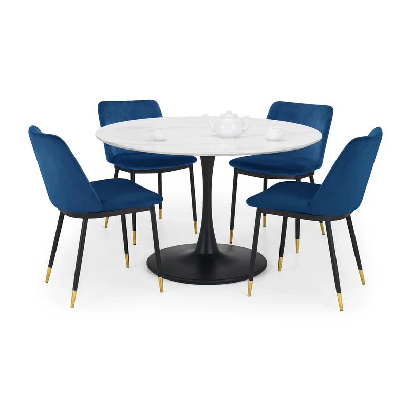 Delaunay Dining Chair - Pink/Grey/Blue/Mustard - Image 14