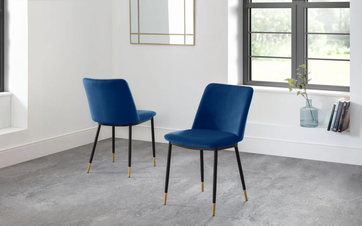 Delaunay Dining Chair - Pink/Grey/Blue/Mustard - Image 6