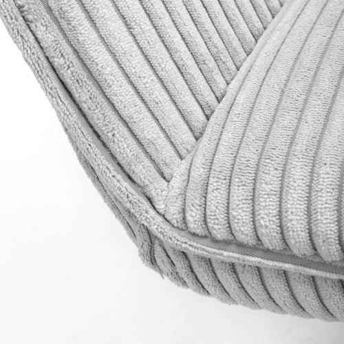 Denver Corduroy Light Grey Dining Chair - Image 8