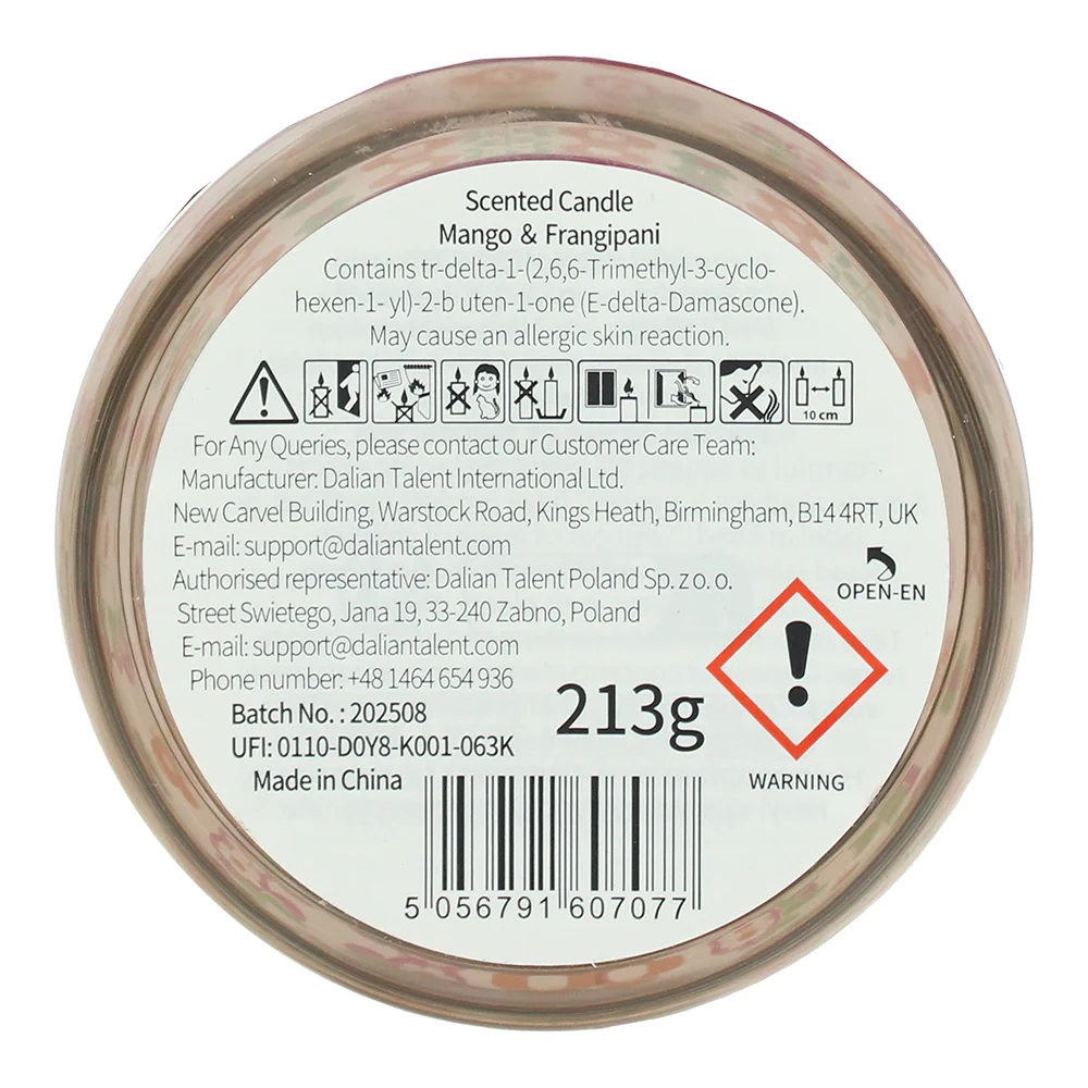 Disney Minnie Mouse Mango And Frangipani Scented Candle 213g - Image 2