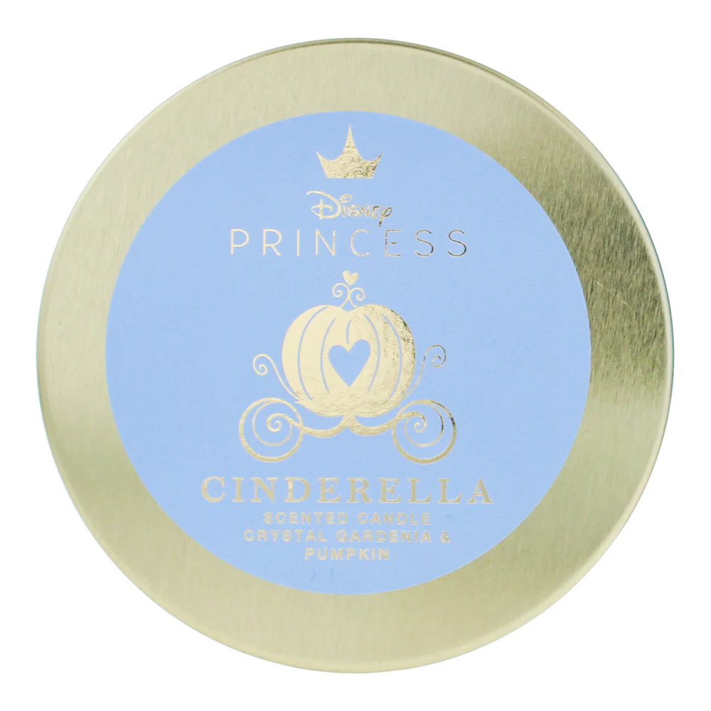 Disney Princess Cinderella Crystal Gardenia And Pumpkin Scented Candle 213g - Image 3