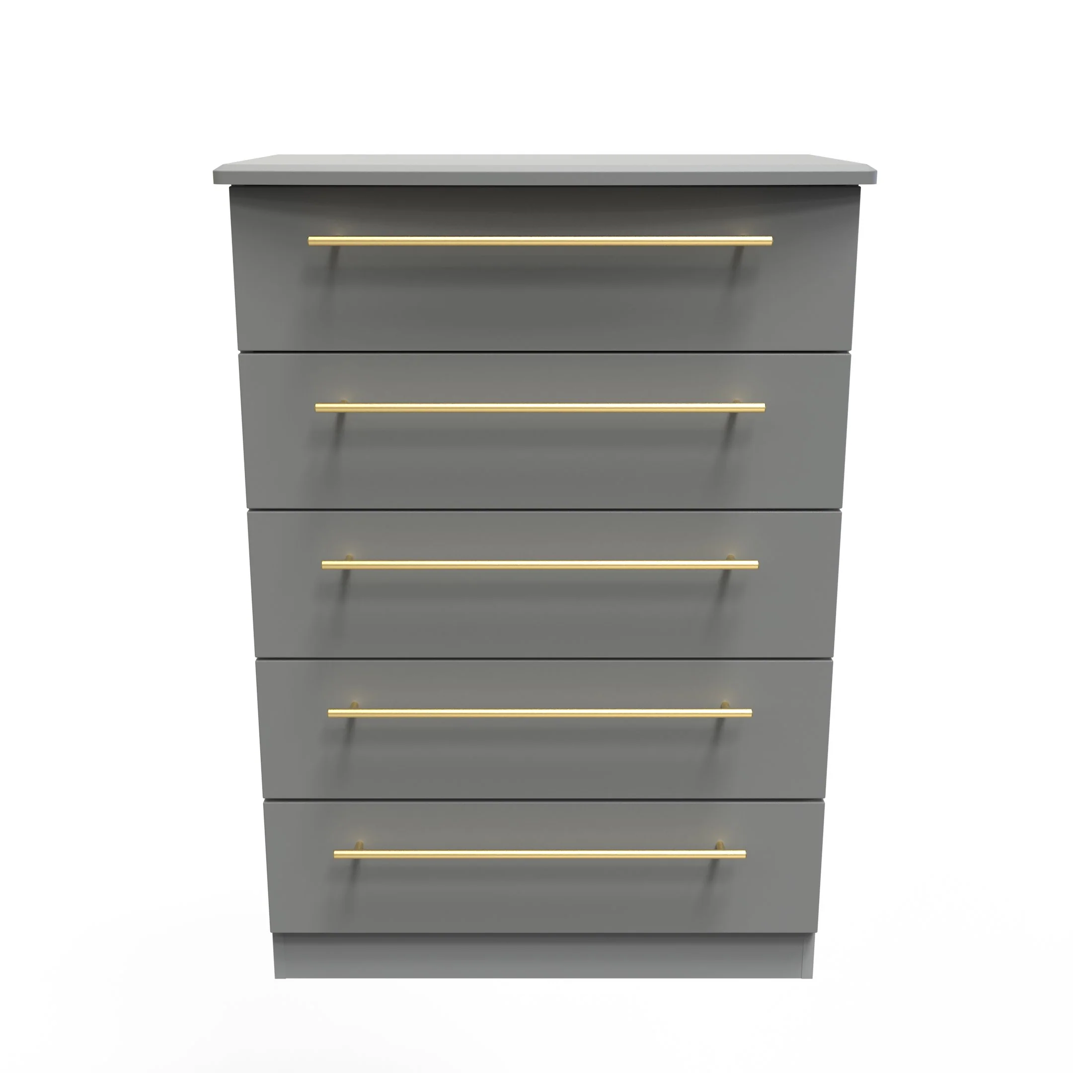 Ealing Ready Assembled 5 Drawer Chest in Dusk Grey - Image 3