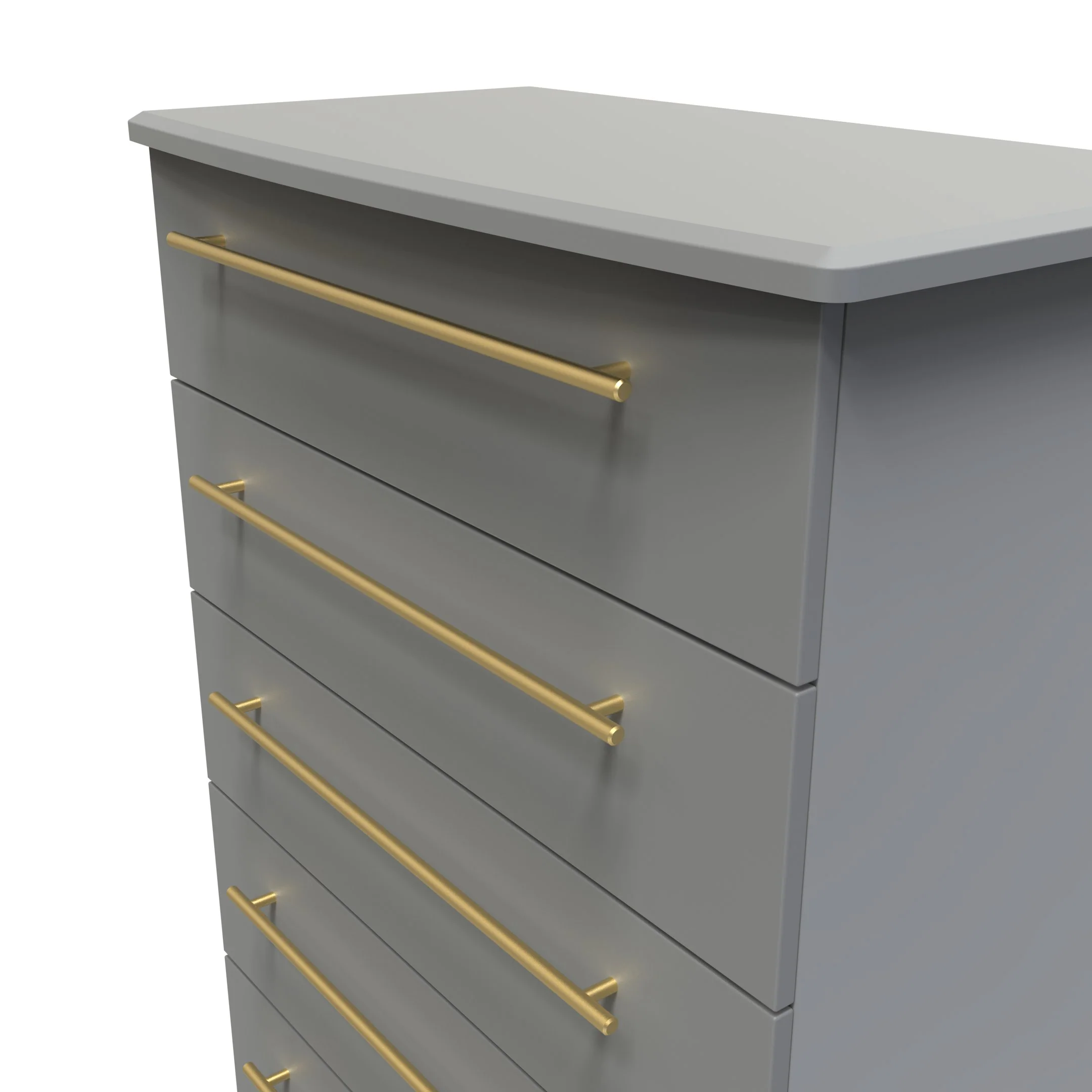 Ealing Ready Assembled 5 Drawer Chest in Dusk Grey - Image 9