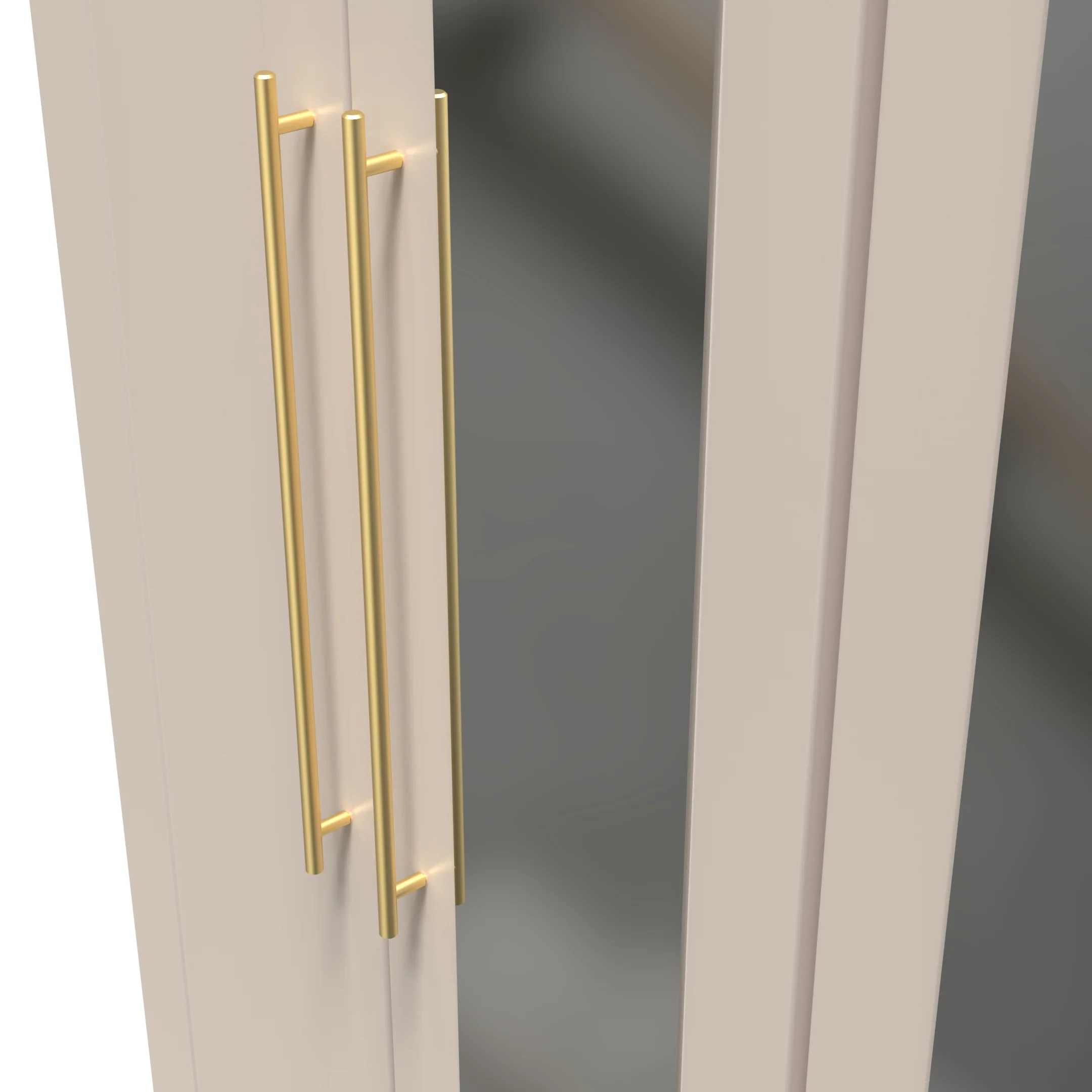 Ealing Ready Assembled Tall 4 Door 2 Centre Mirrors Wardrobe In Kashmir Matt - Image 4