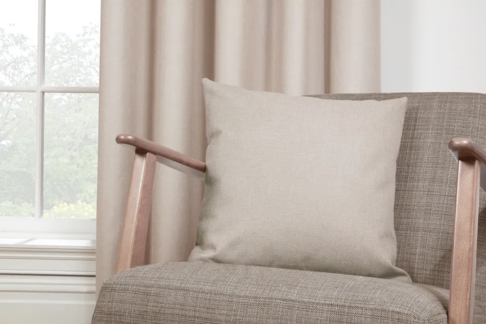 ECLIPSE NATURAL 3" PENCIL PLEAT CURTAINS - Image 5