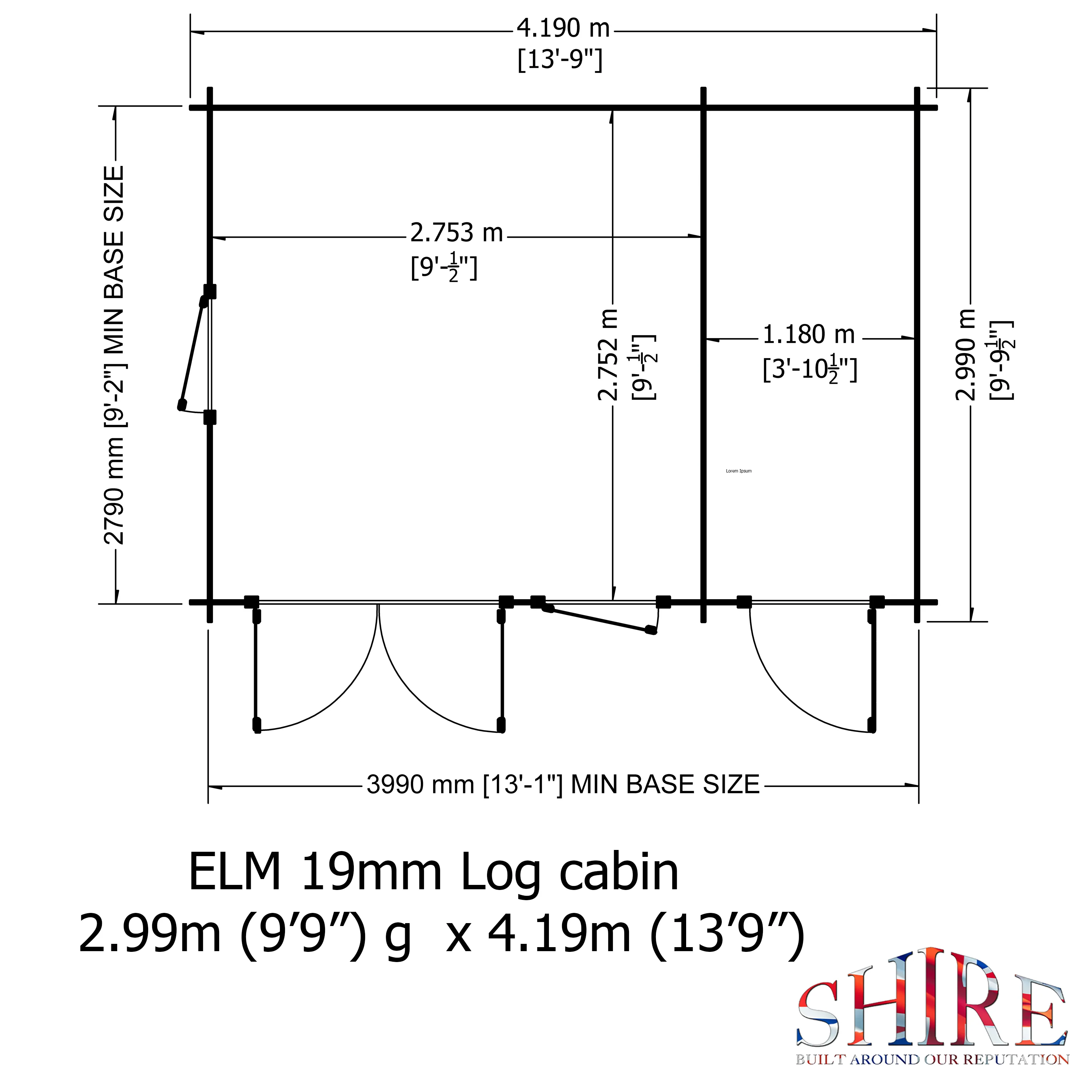 Elm Log Cabin With Storage - Image 7