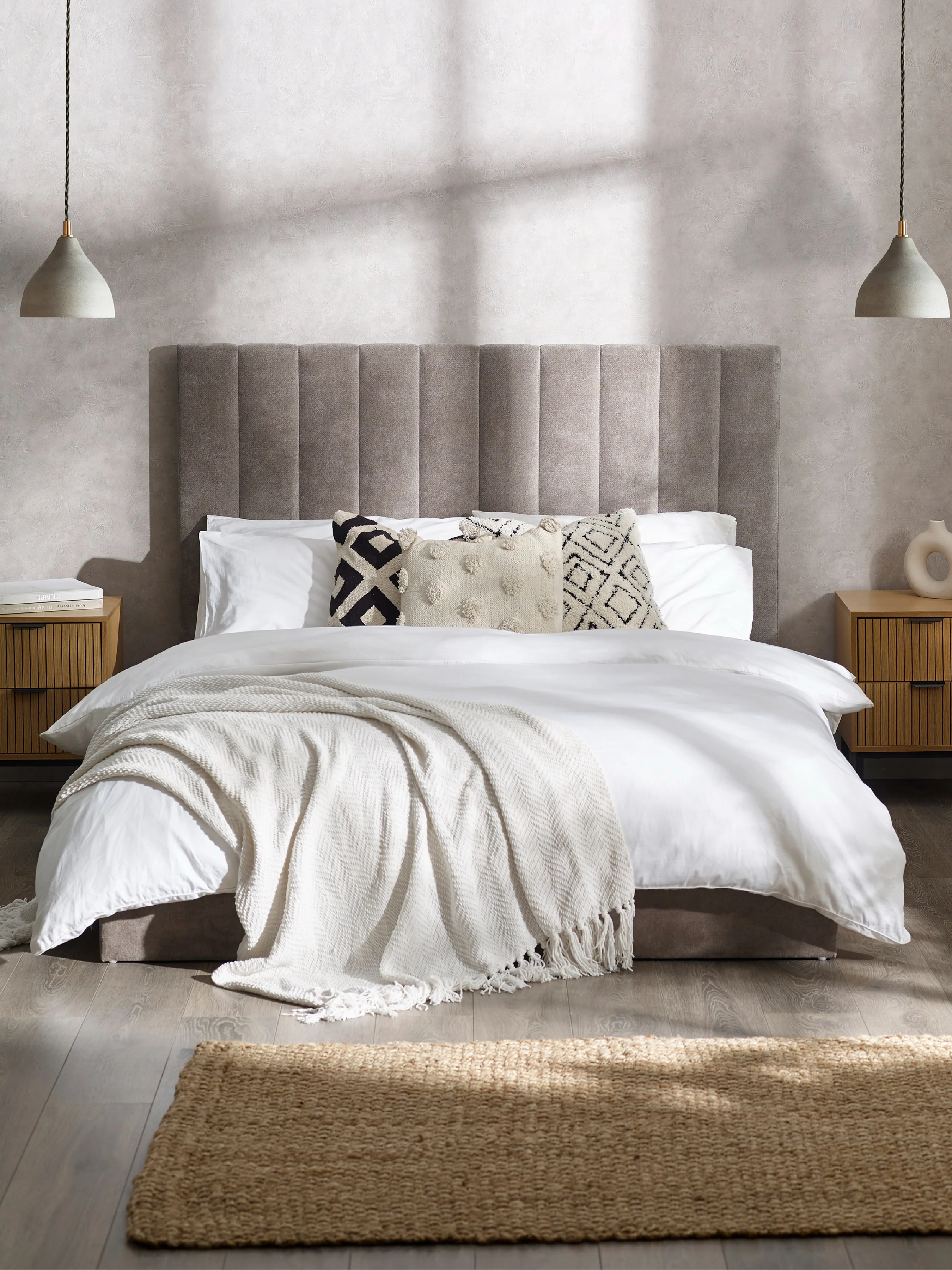 Eloise 90cm Single Bed - Grey
