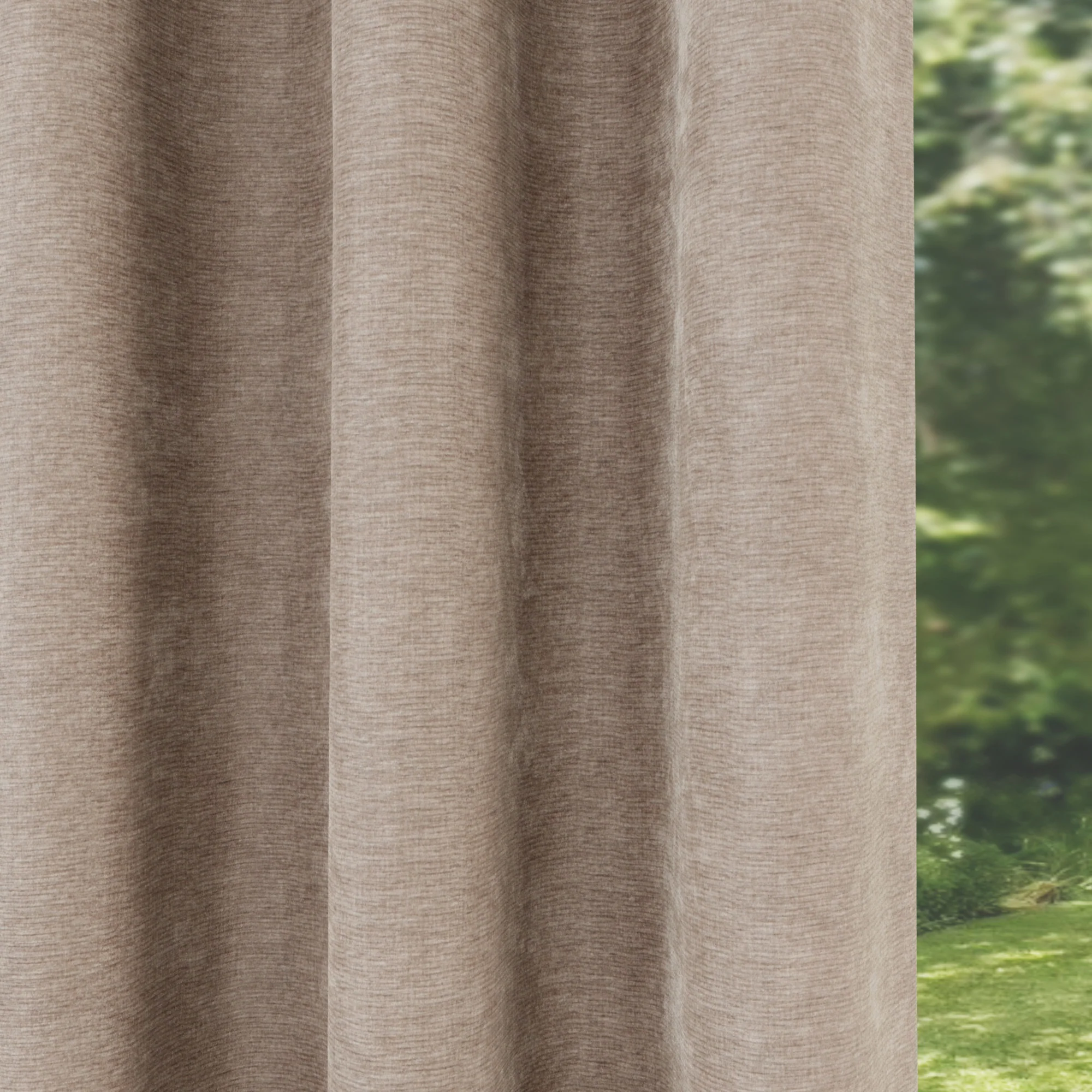 Enhanced Living Knightsbridge 100% Blackout, Thermal Sand Curtains With Eyelet Header - Pair - Image 3