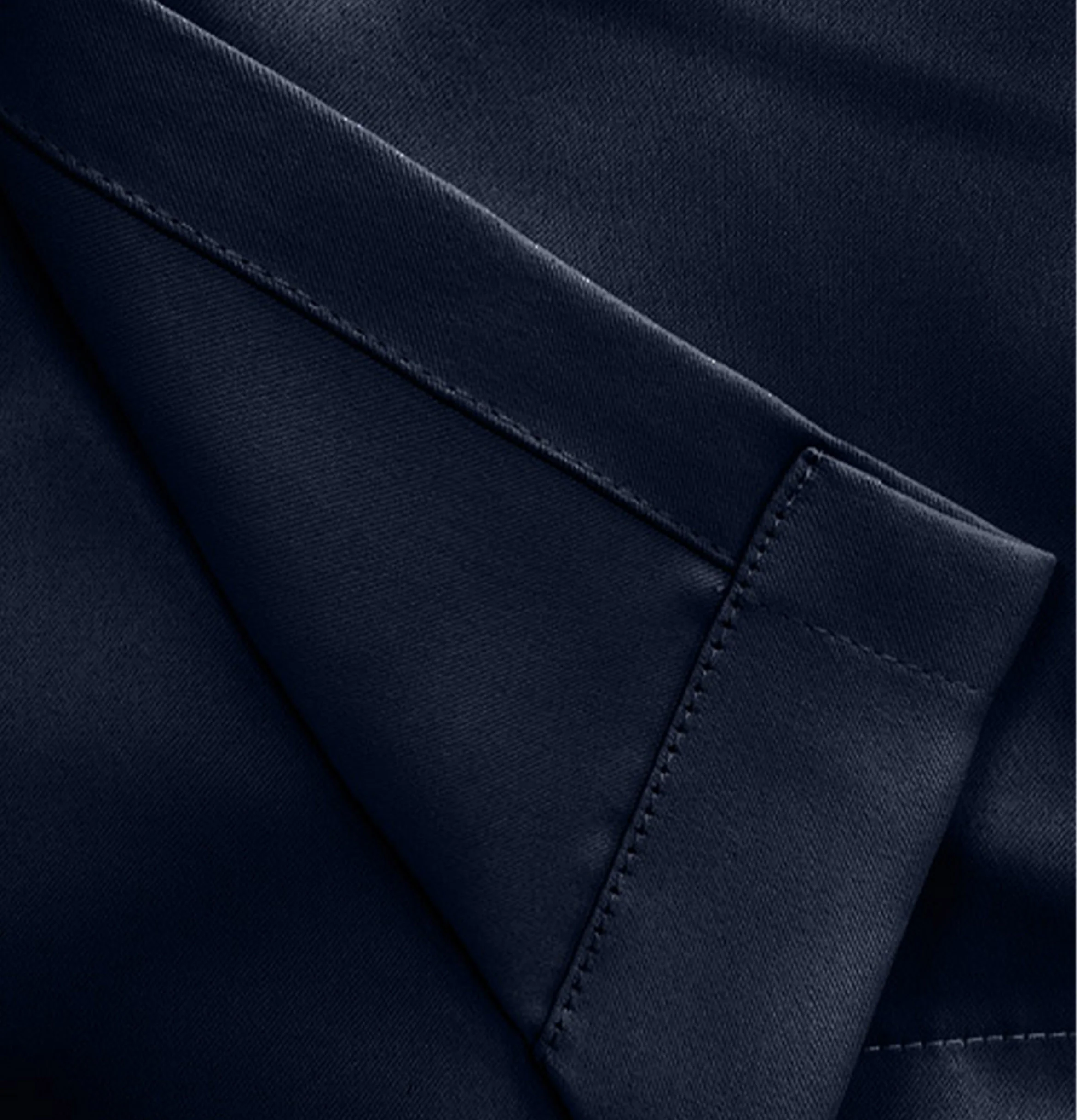 Enhanced Living Nightfall Plain Supersoft Navy Thermal Blockout Eyelet Curtains - Pair - Image 4