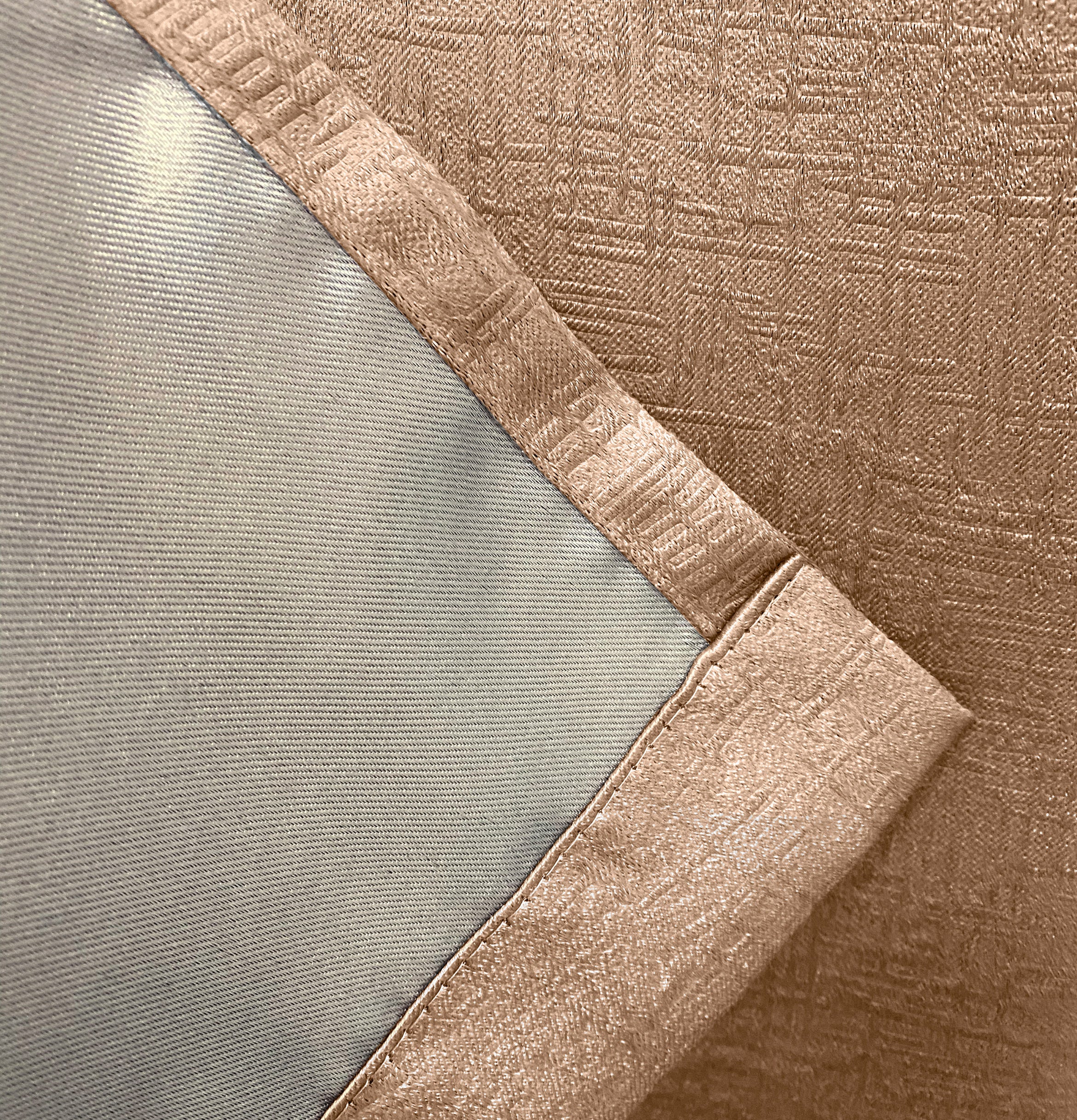 Enhanced Living Vogue Latte Natural Eyelet Thermal Noise Reducing Dim Out Curtains - Pair - Image 5