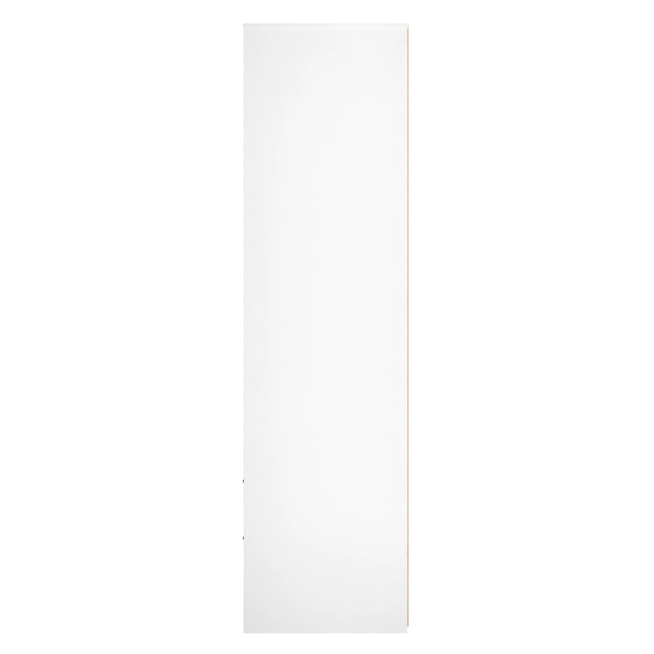 Fluted 2 Drawer Double Wardrobe in White Matt - Ready Assembled - Image 3