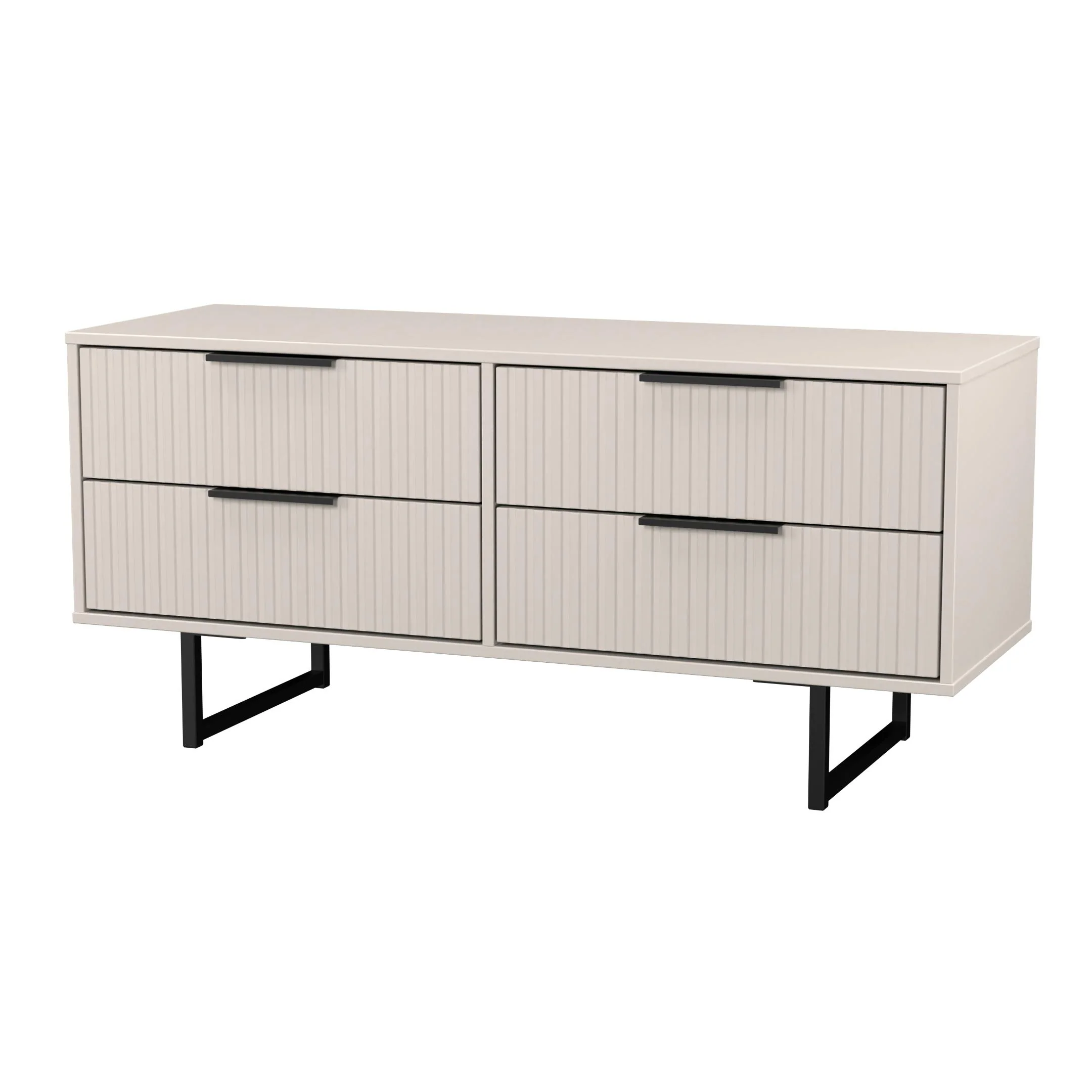 Fluted 4 Drawer Bedbox in Kashmir Matt - Ready Assembled - Image 3