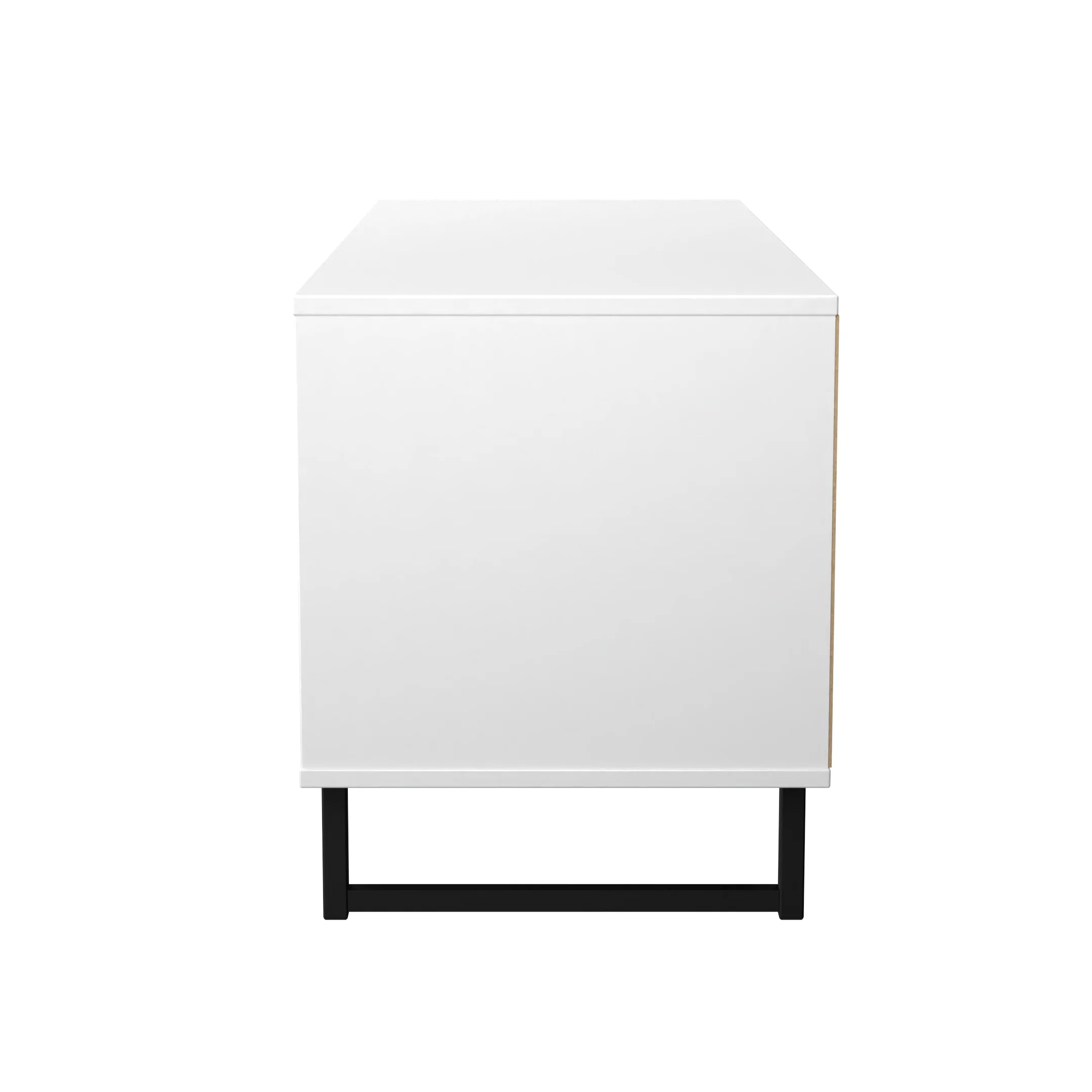 Fluted 4 Drawer Bedbox in White Matt - Ready Assembled - Image 3