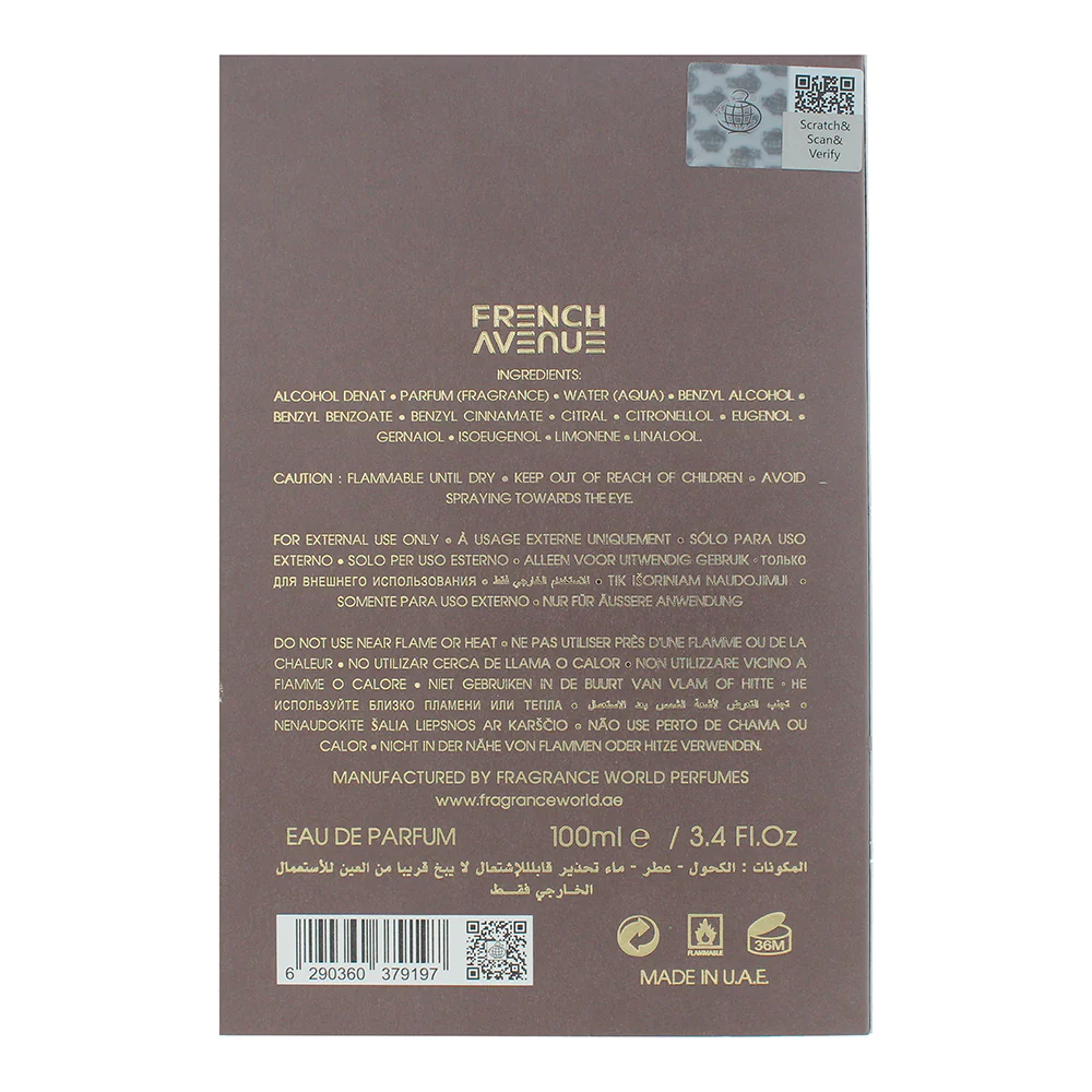 French Avenue Chocola Addict Eau De Parfum 100ml - Image 2