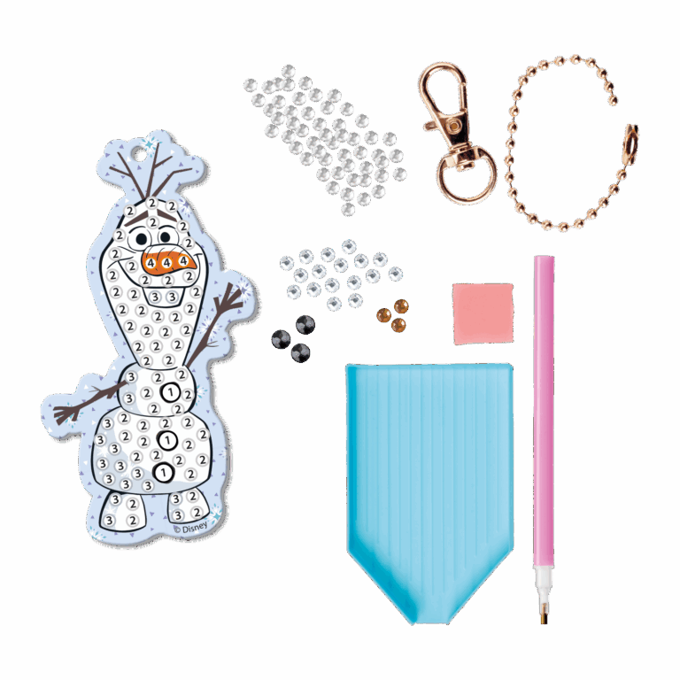 Frozen Make Your Own Diamond Painting Key Ring - Image 2