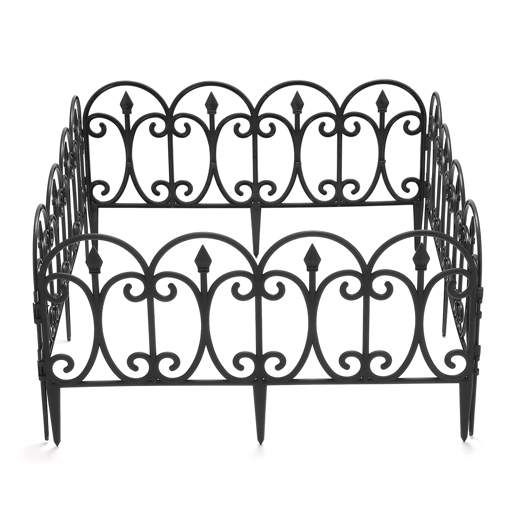 Garden Sanctuary 6pcs Outdoor Picket Fence Decorative Garden Border Edging - Image 6