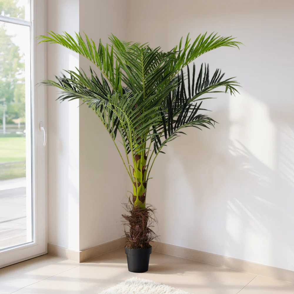Garden Sanctuary Artificial Palm Tree Fake Greenery Decoration For Home - Image 2