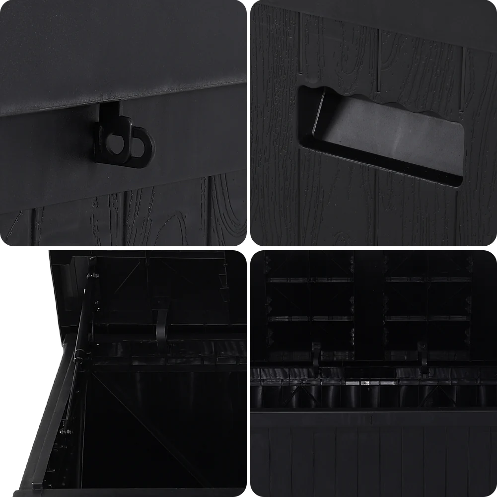Garden Sanctuary Garden Cushion Storage Box Waterproof Black - Image 4