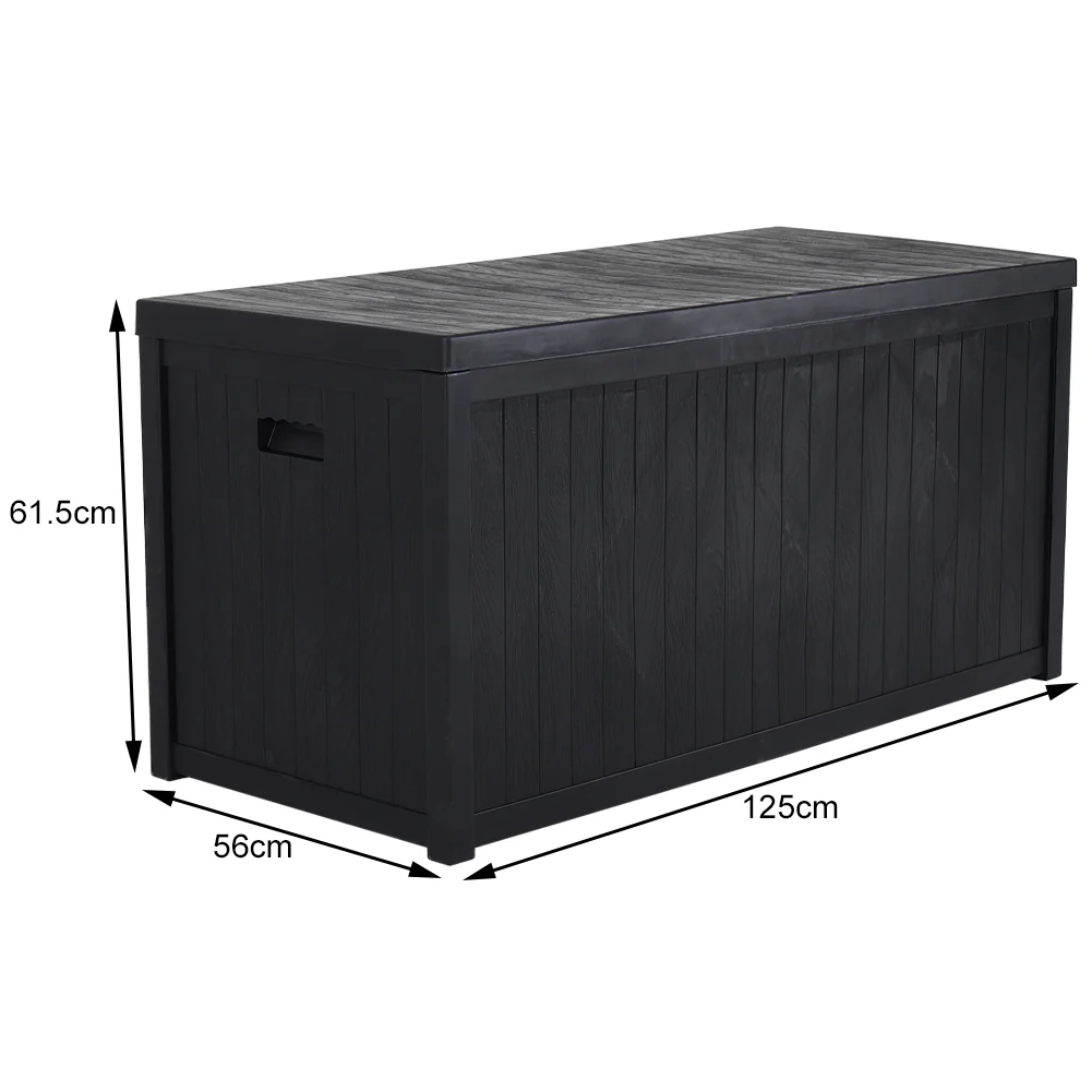 Garden Sanctuary Garden Cushion Storage Box Waterproof Black - Image 8