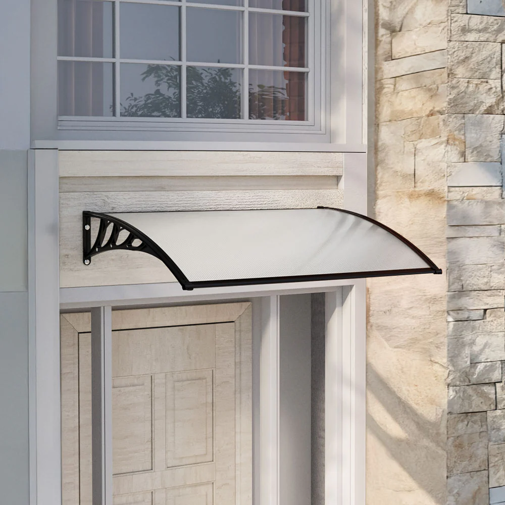 Garden Sanctuary Window Door Awning Canopy with Brackets - Image 2