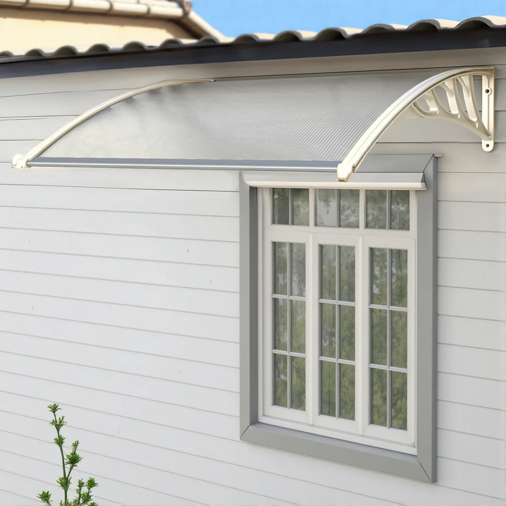 Garden Sanctuary Window Door Awning Canopy with Brackets - Image 2