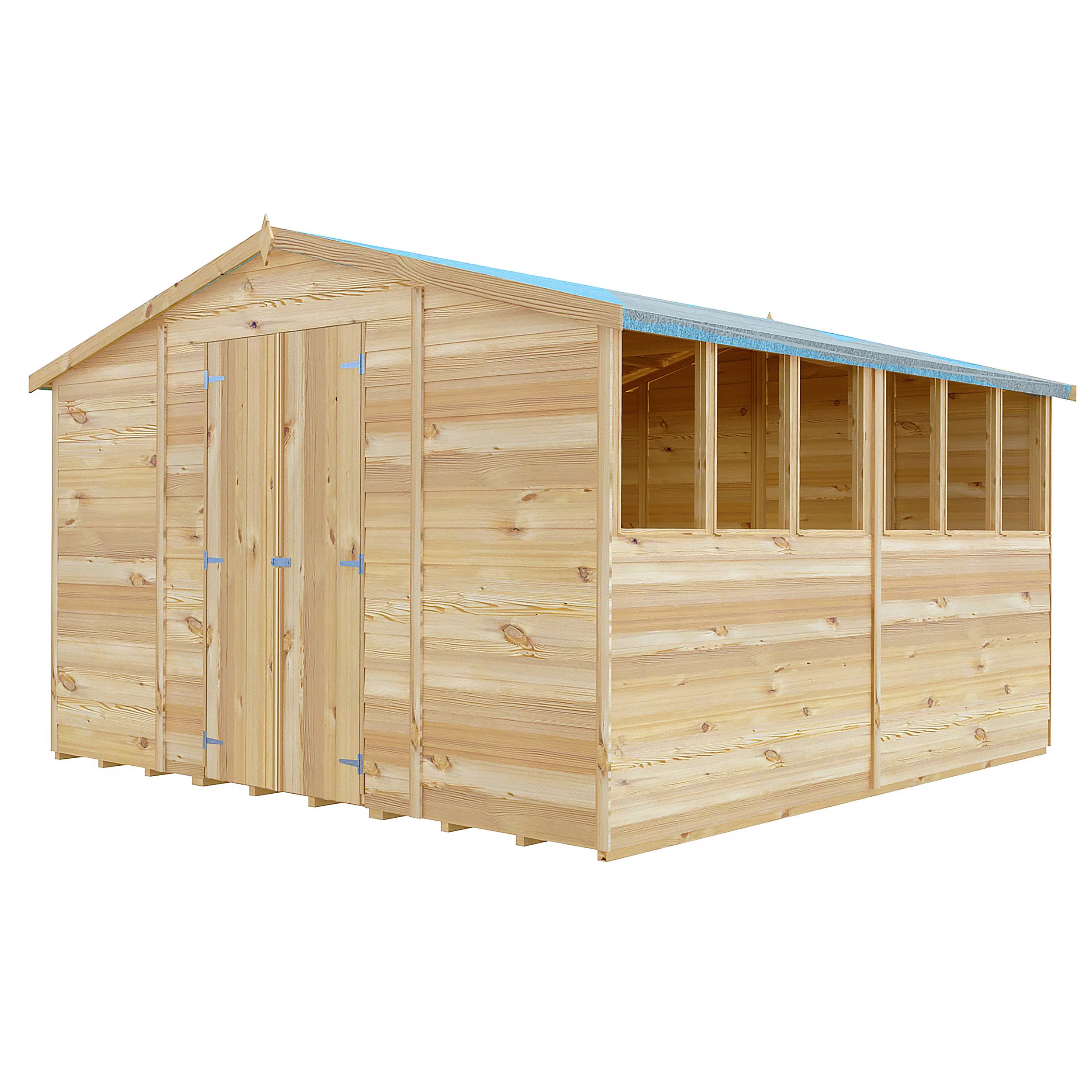 Garden Value Overlap 10 X 10 Apex Shed - Image 6