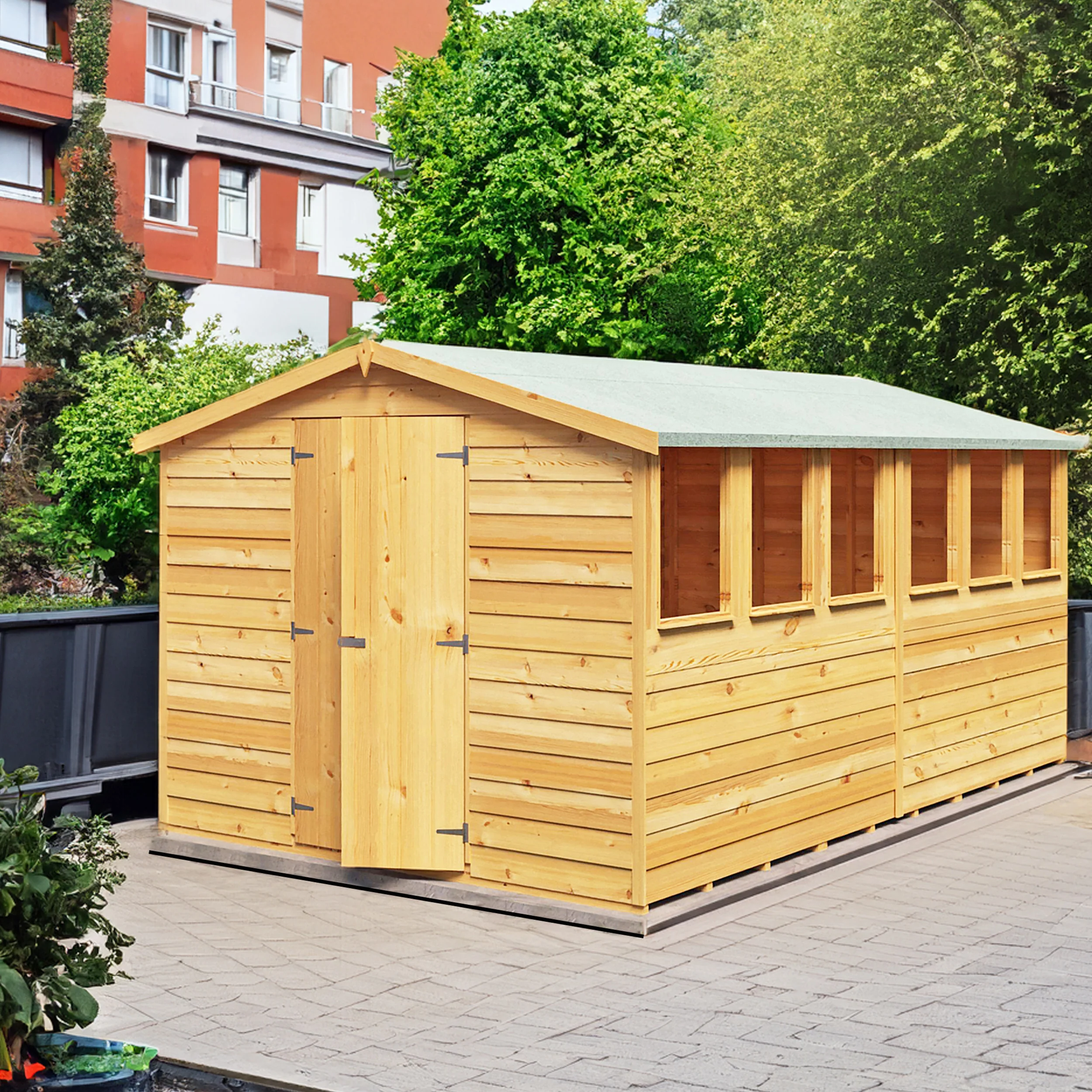 Garden Value Overlap 12 X 8 Apex Shed - Image 5