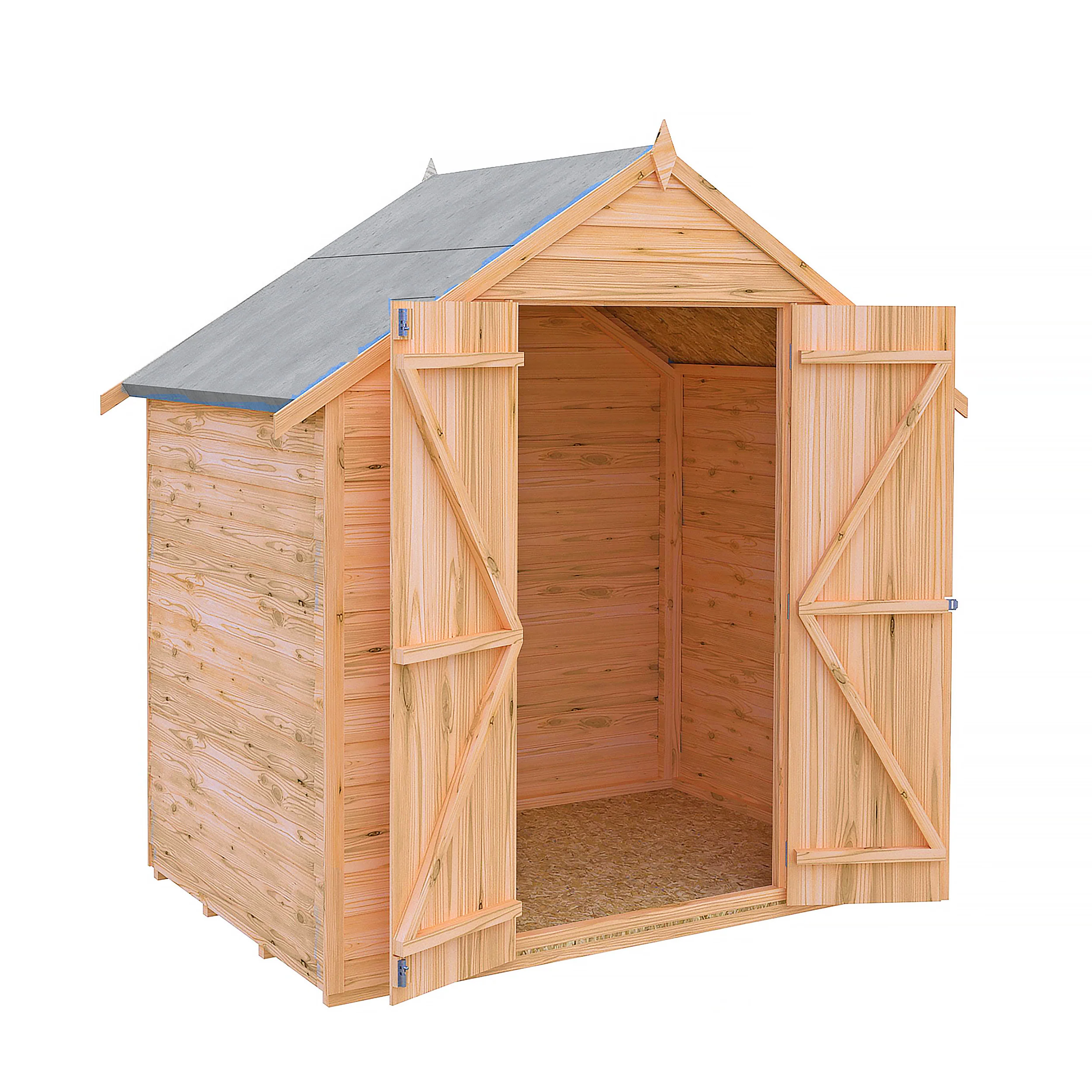 Garden Value Overlap 4 X 6 Double Door Shed - Image 2
