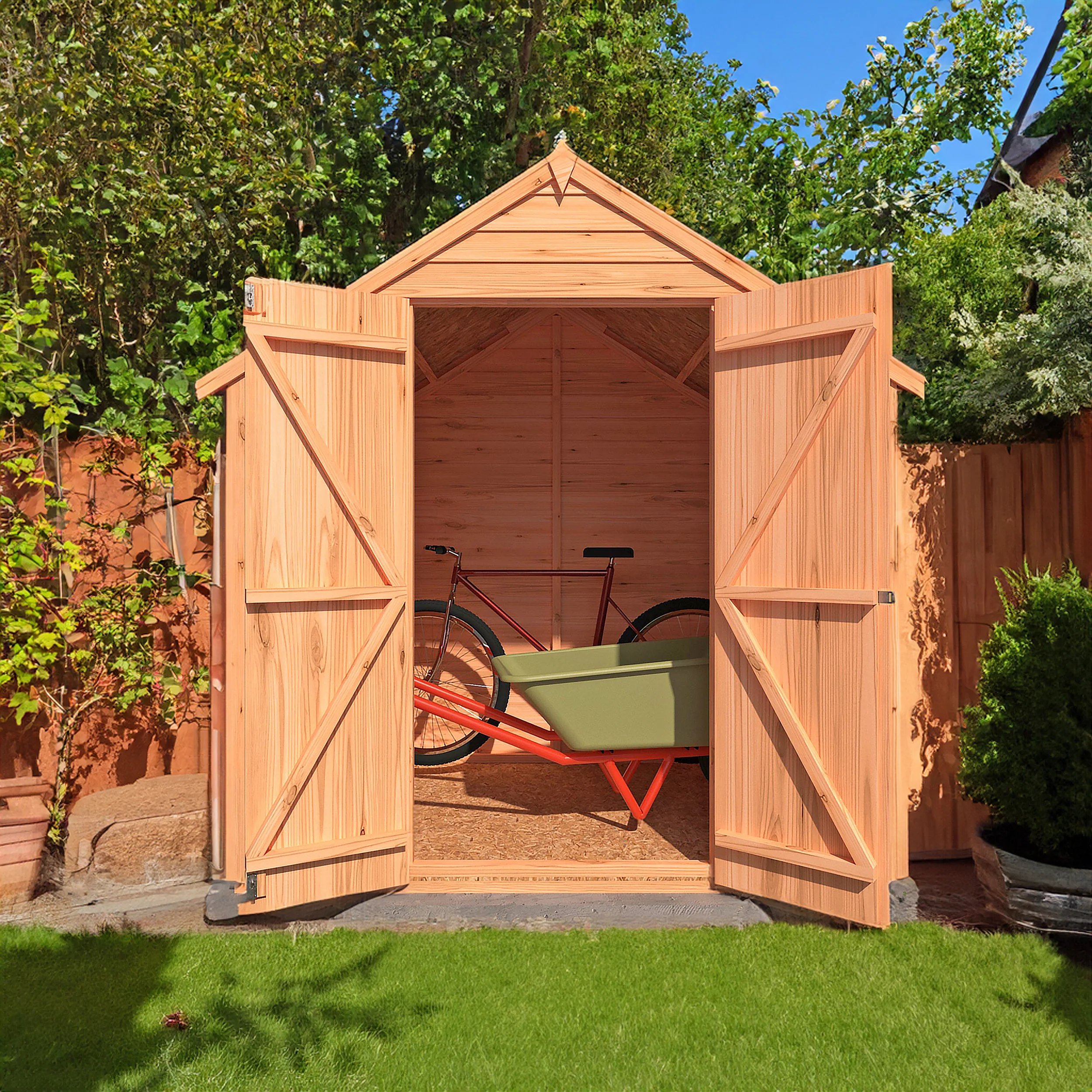 Garden Value Overlap 4 X 6 Double Door Shed - Image 3
