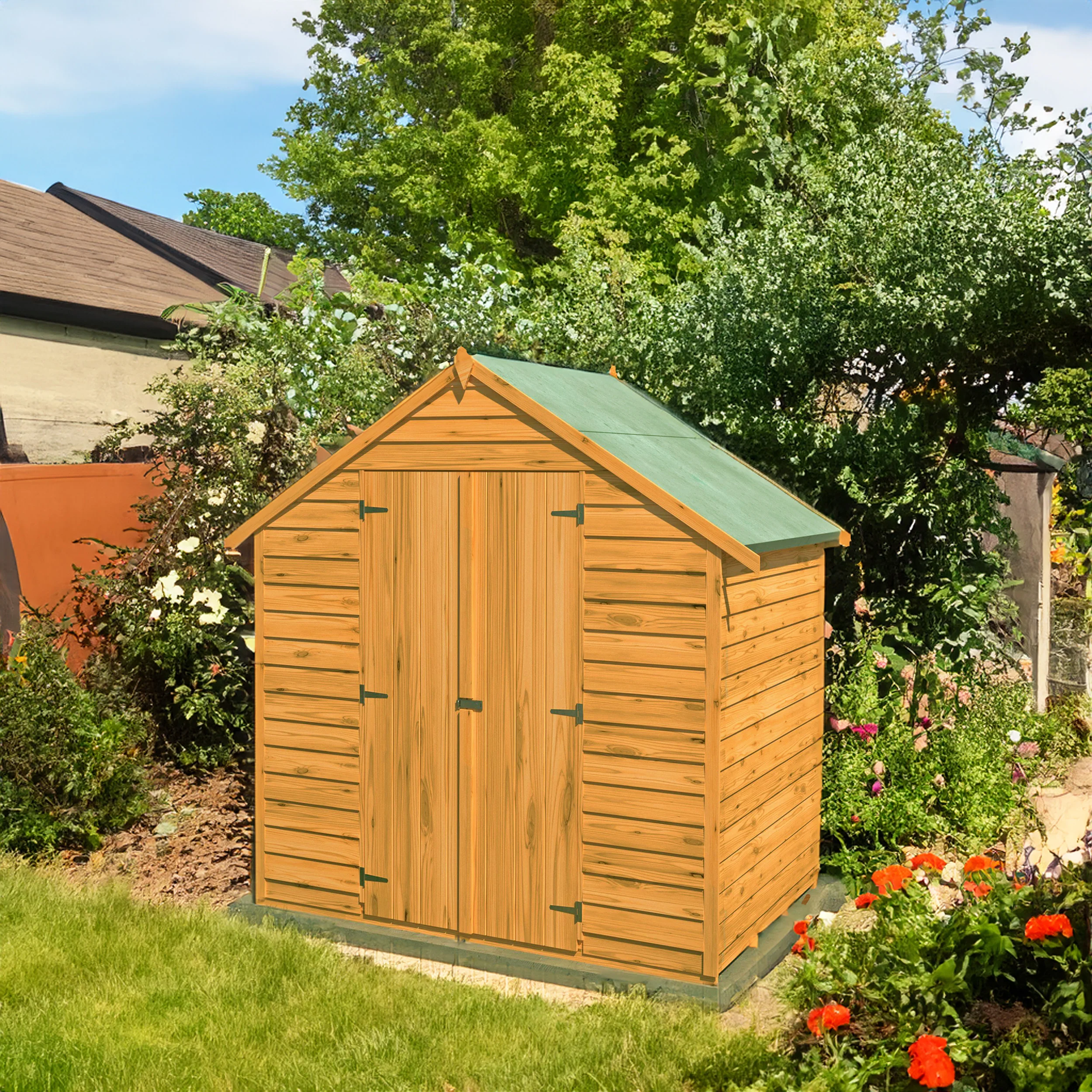 Garden Value Overlap 4 X 6 Double Door Shed - Image 5