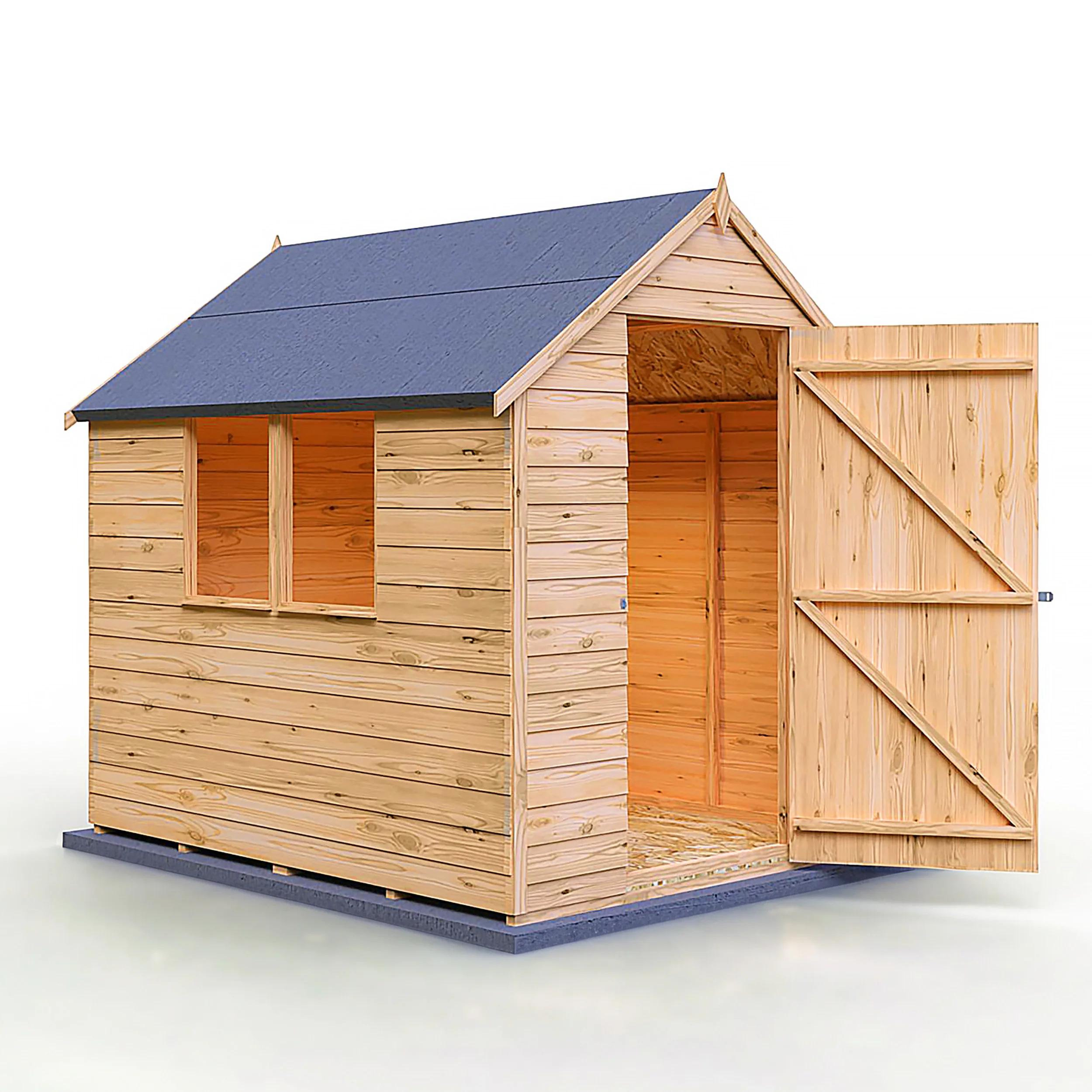 Garden Value Overlap 7 X 5 Shed With Window
