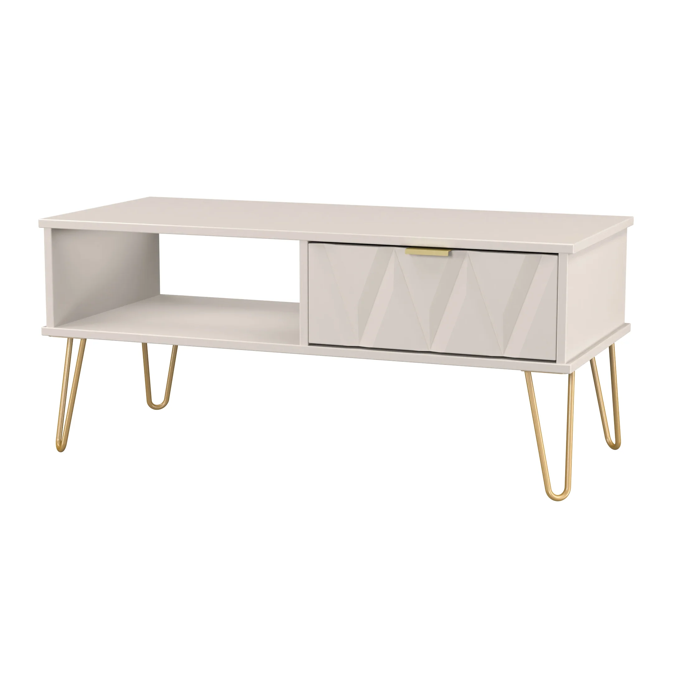 Glitz Ready Assembled 1 Drawer Coffee Table in Kashmir Matt - Image 3