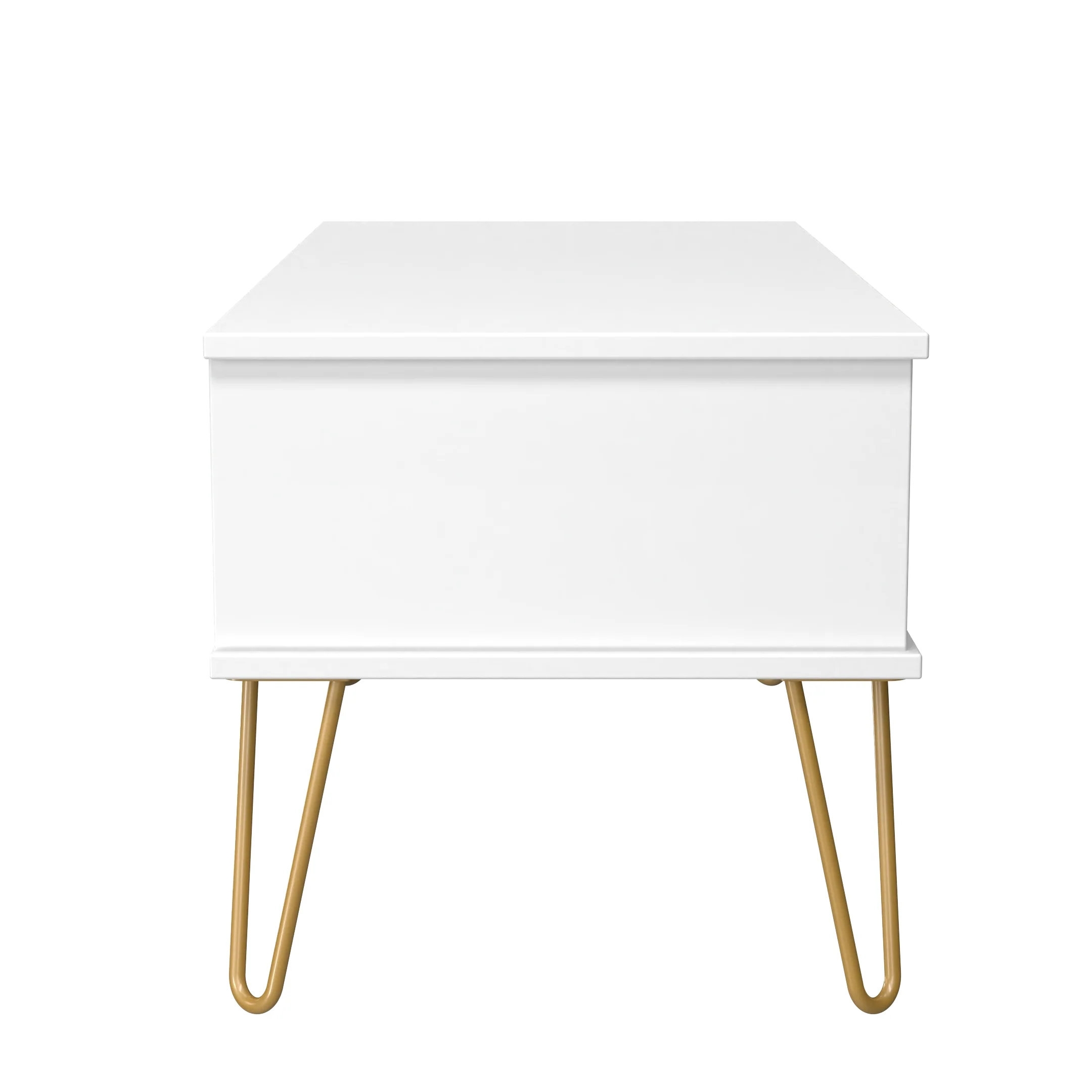 Glitz Ready Assembled 1 Drawer Coffee Table in Kobe Pink & White - Image 2