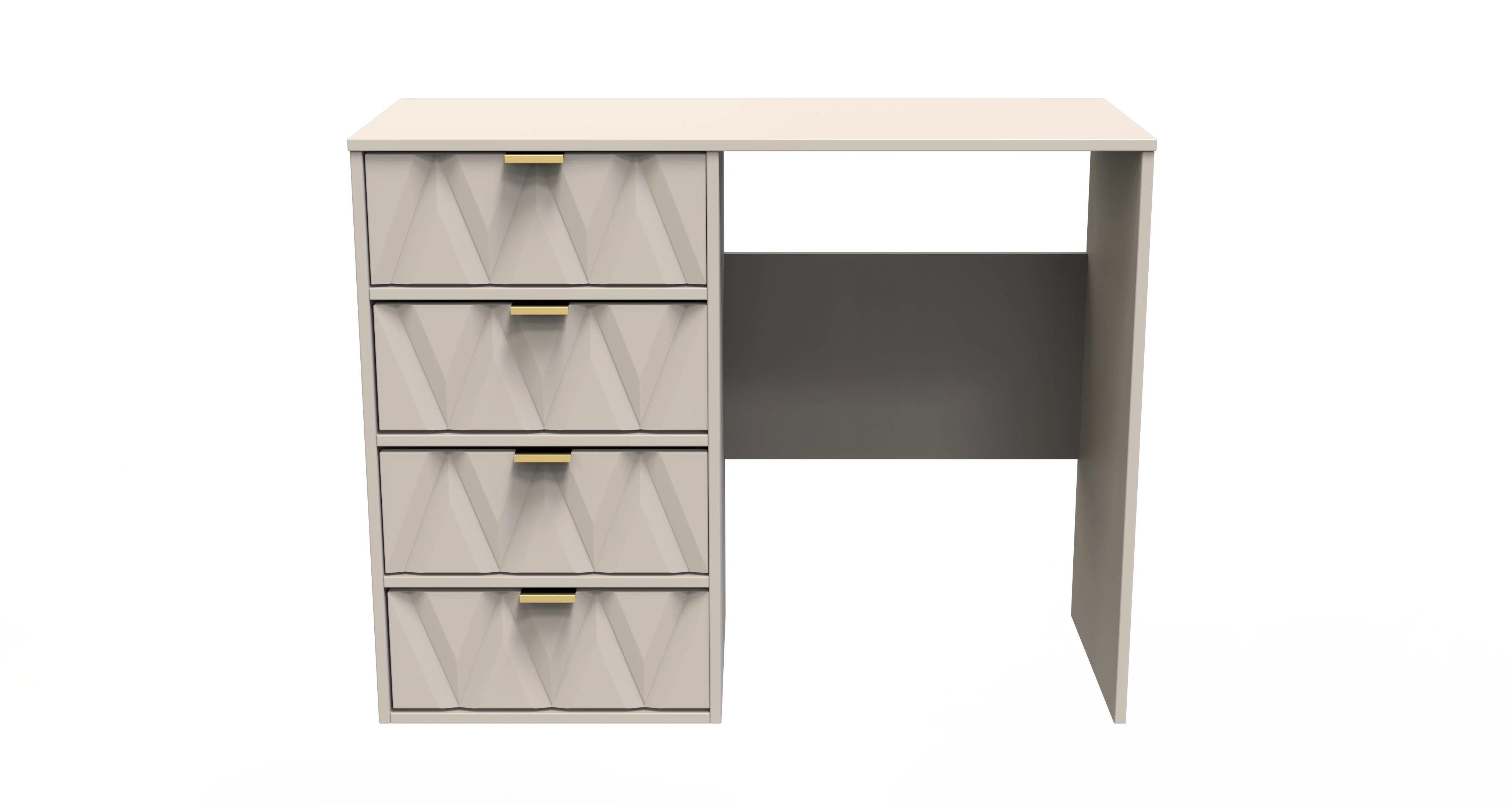 Glitz Ready Assembled 4 Drawer Vanity in Kashmir Matt - Image 2
