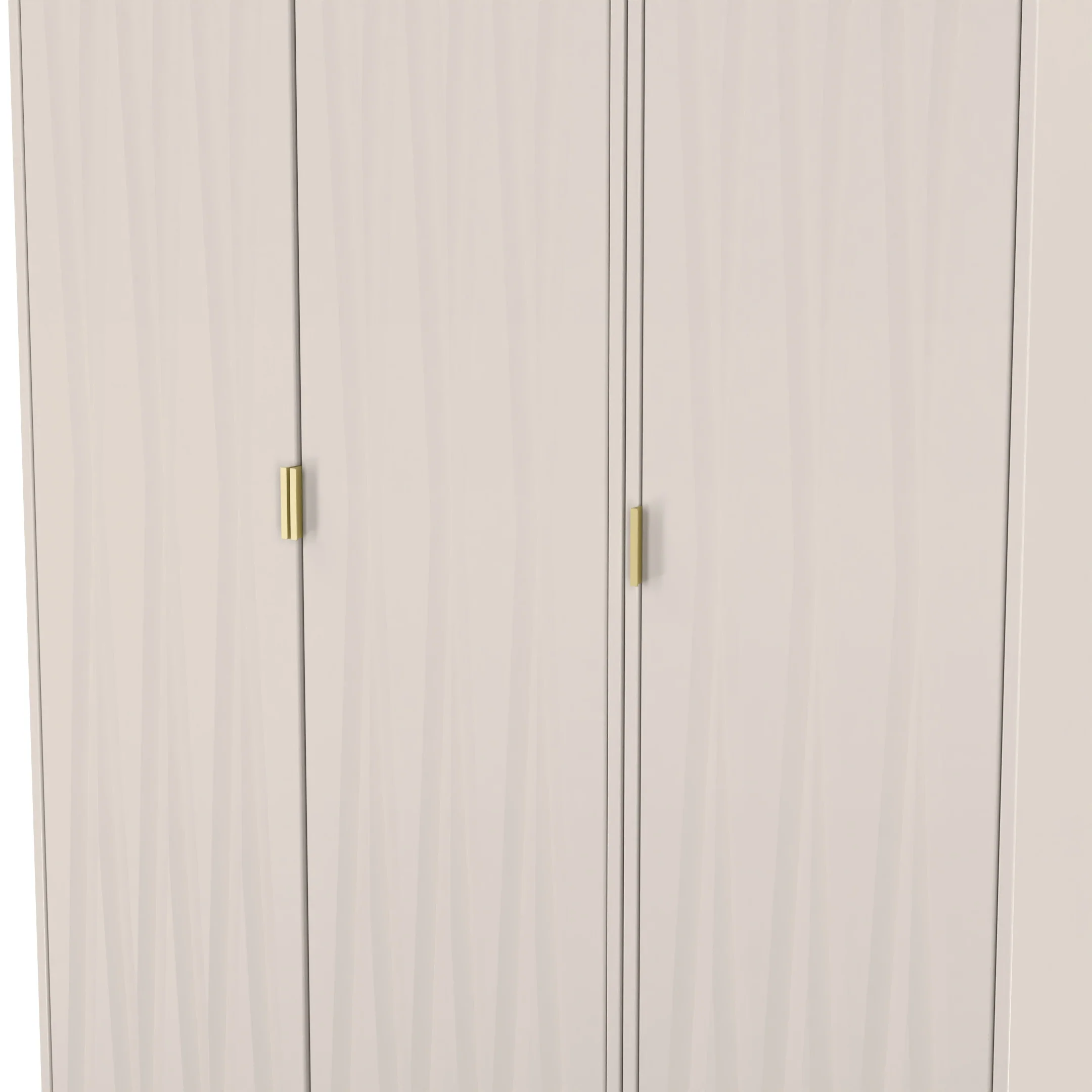 Glitz Ready Assembled Tall Triple Plain Wardrobe in Kashmir Matt - Image 4