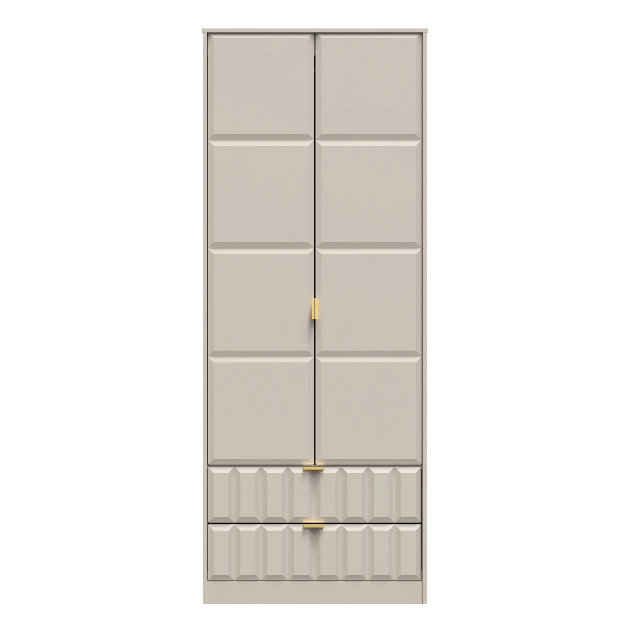 Hanover Ready Assembled 2 Door 2 Drawer Wardrobe in Kashmir Matt