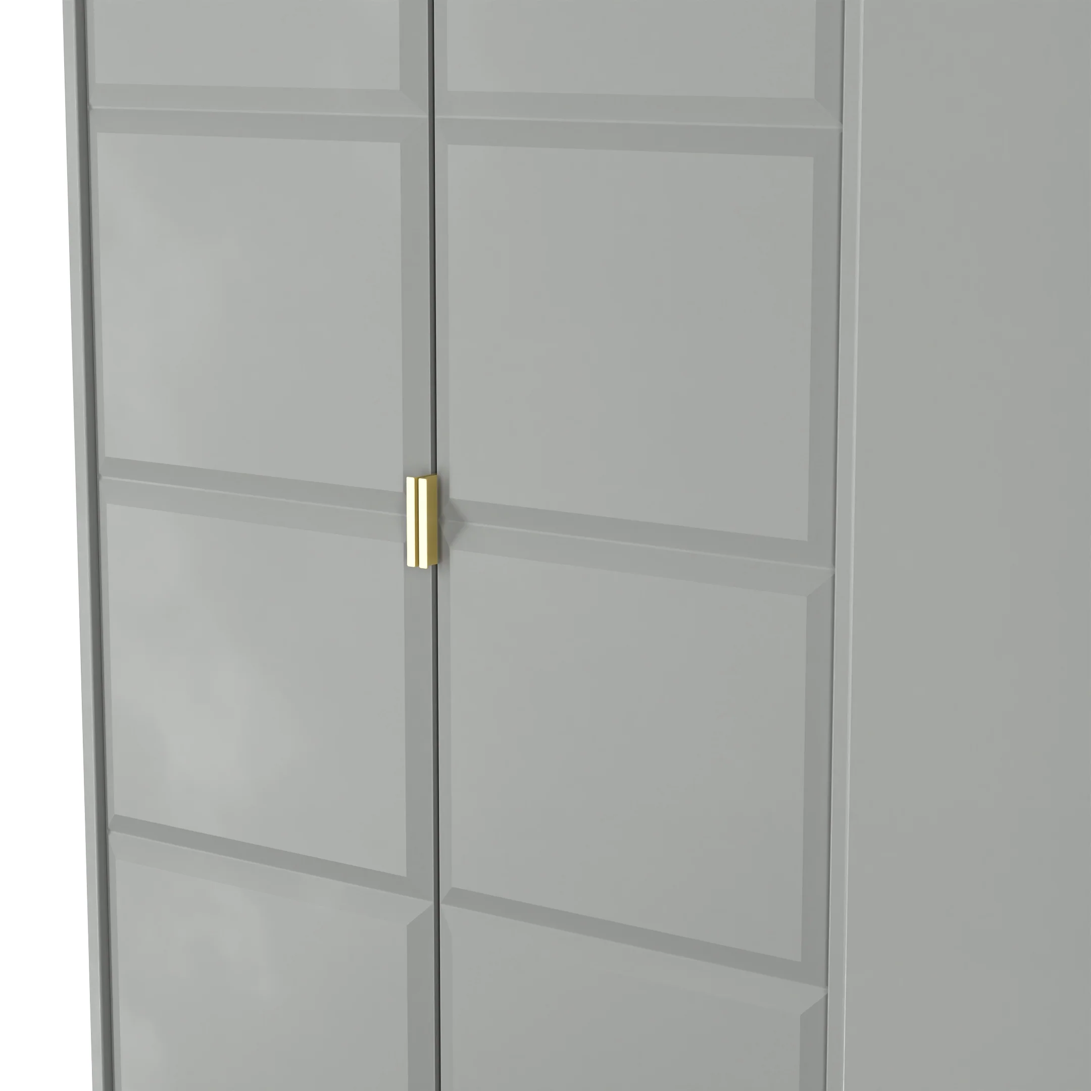 Hanover Ready Assembled 2 Door Wardrobe in Dusk Grey - Image 5